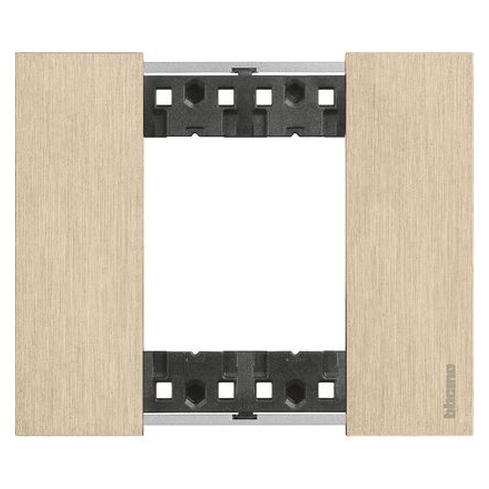 Placa BTicino Living Now de 2 módulos, zamak acabado oro, KA4802ZW - referencia KA4802ZW