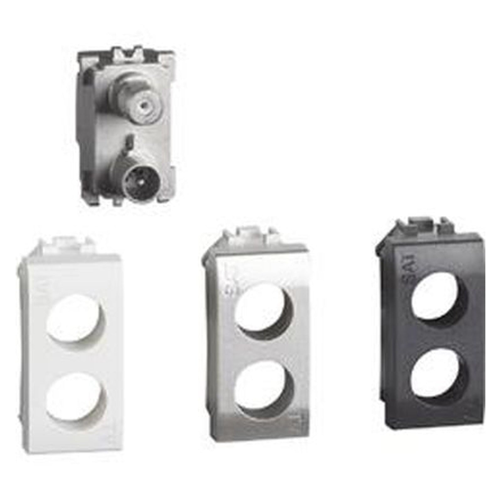 Toma coaxial directa TV/R-SAT BTicino Livinglight, 1,5 dB, 1 módulo, blanca, LN4214D - referencia LN4214D