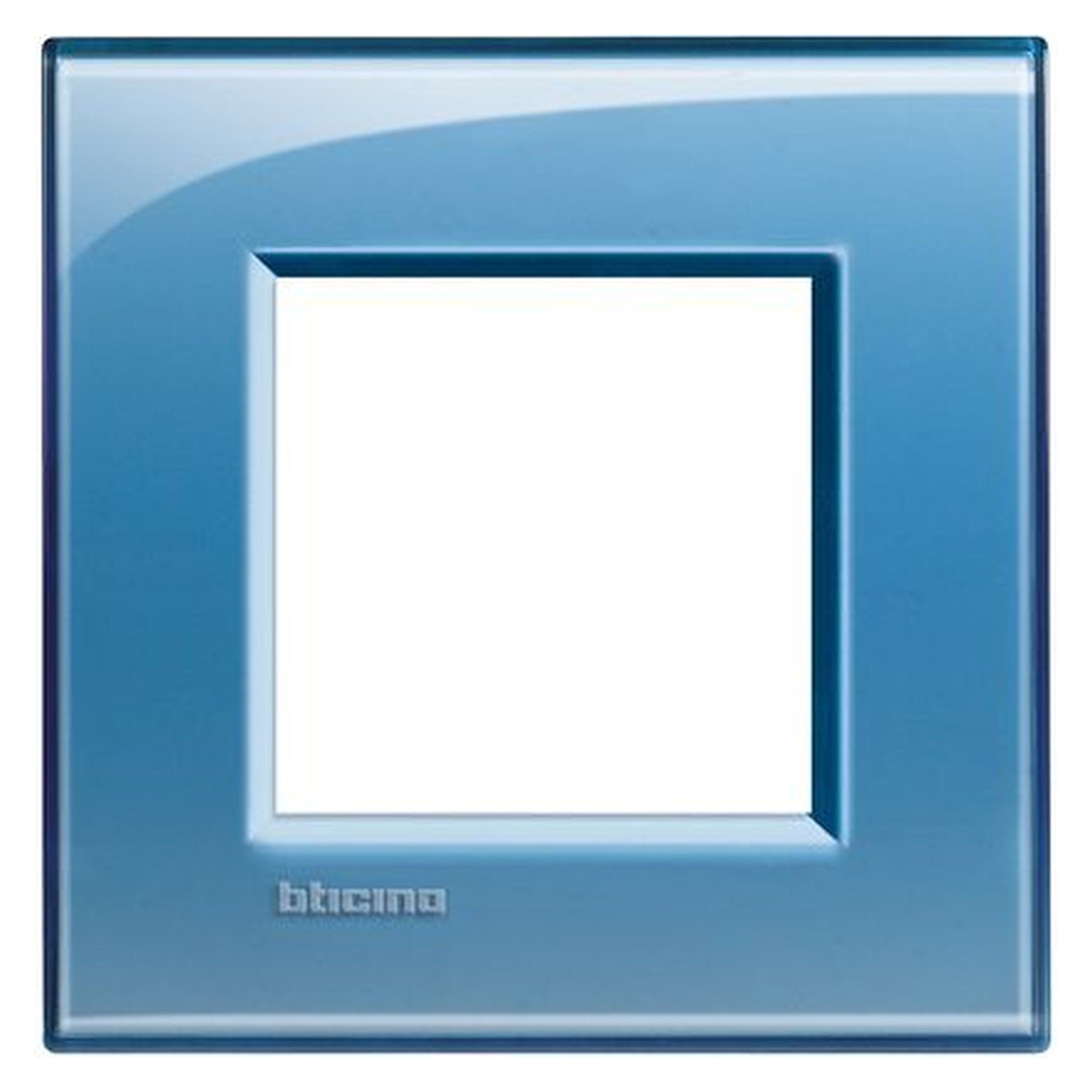 Placa BTicino Livinglight de 2 módulos, azul Deep, LNA4802AD - referencia LNA4802AD