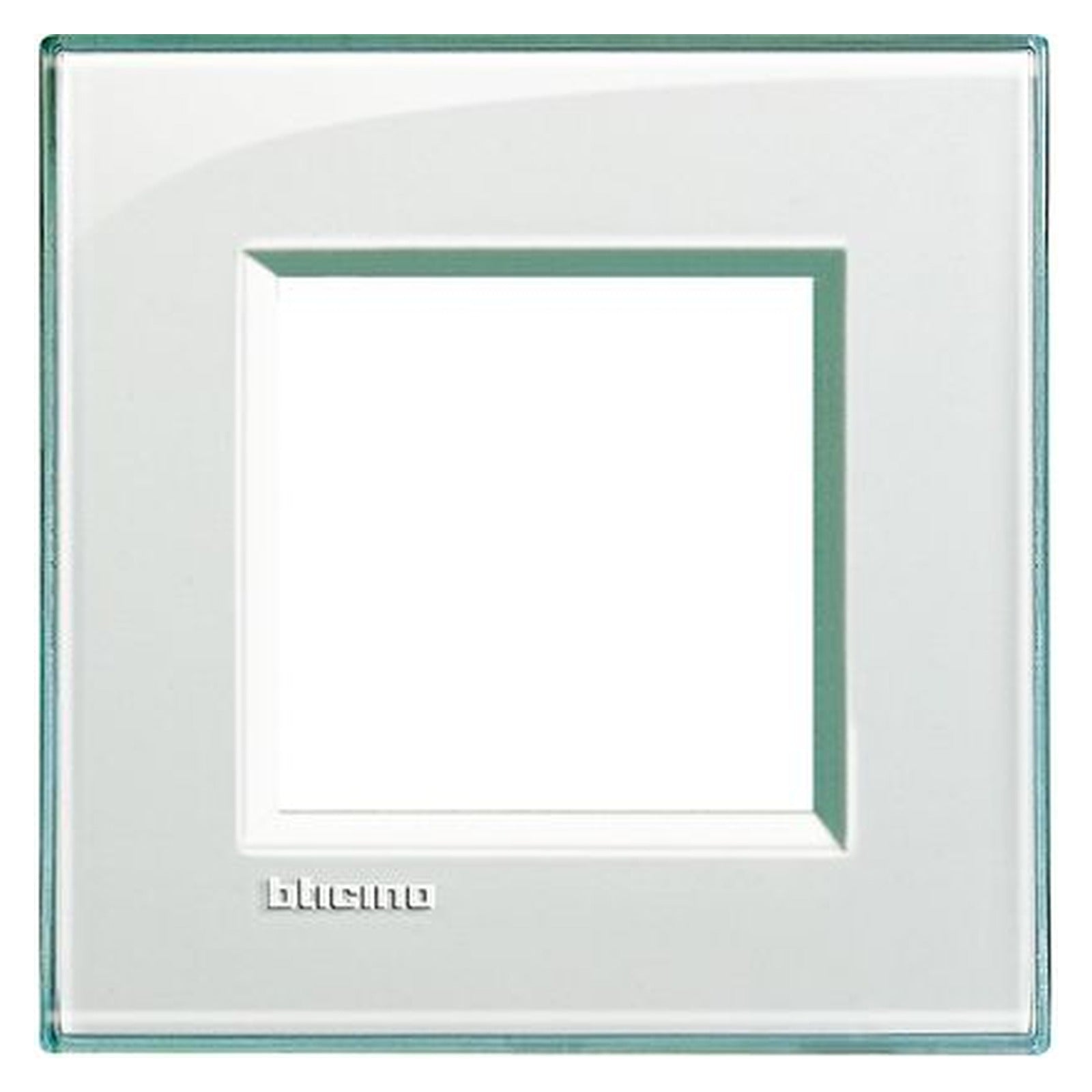 Placa BTicino Livinglight de 2 módulos, aguamarina, LNA4802KA - referencia LNA4802KA