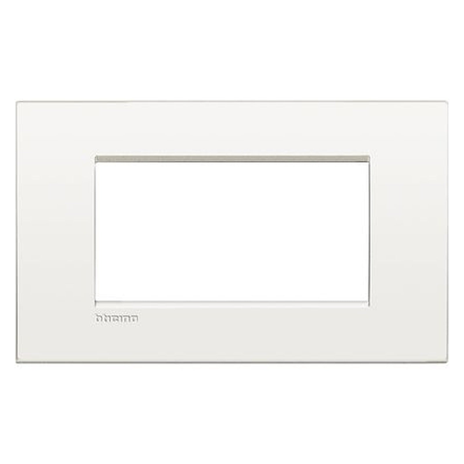 Placa BTicino Livinglight Air de 4 módulos, metal blanco puro, LNC4804BN - referencia LNC4804BN