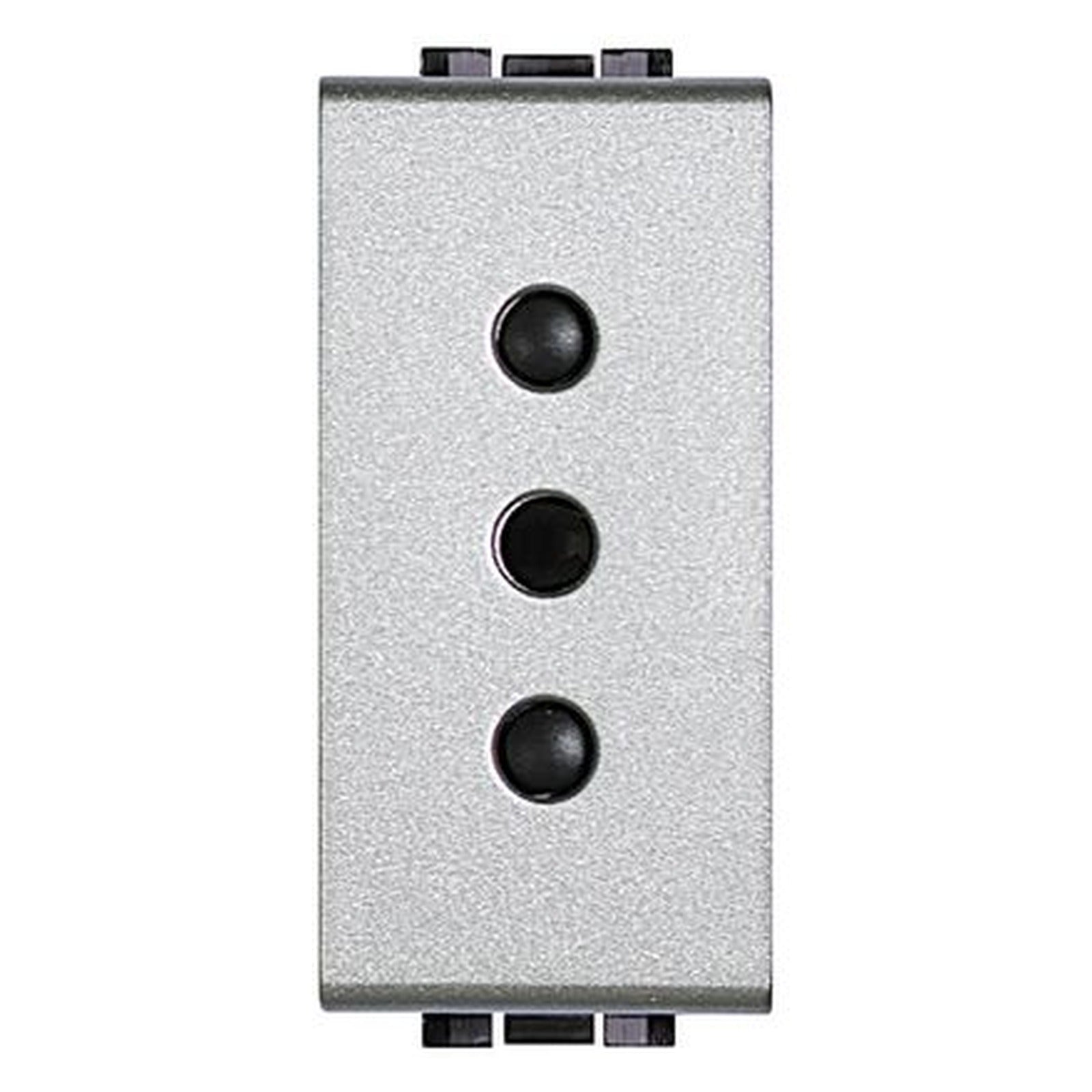 Base de enchufe italiana BTicino Livinglight 2P+T, 10 A, 250 V, Tech, NT4113 - referencia NT4113