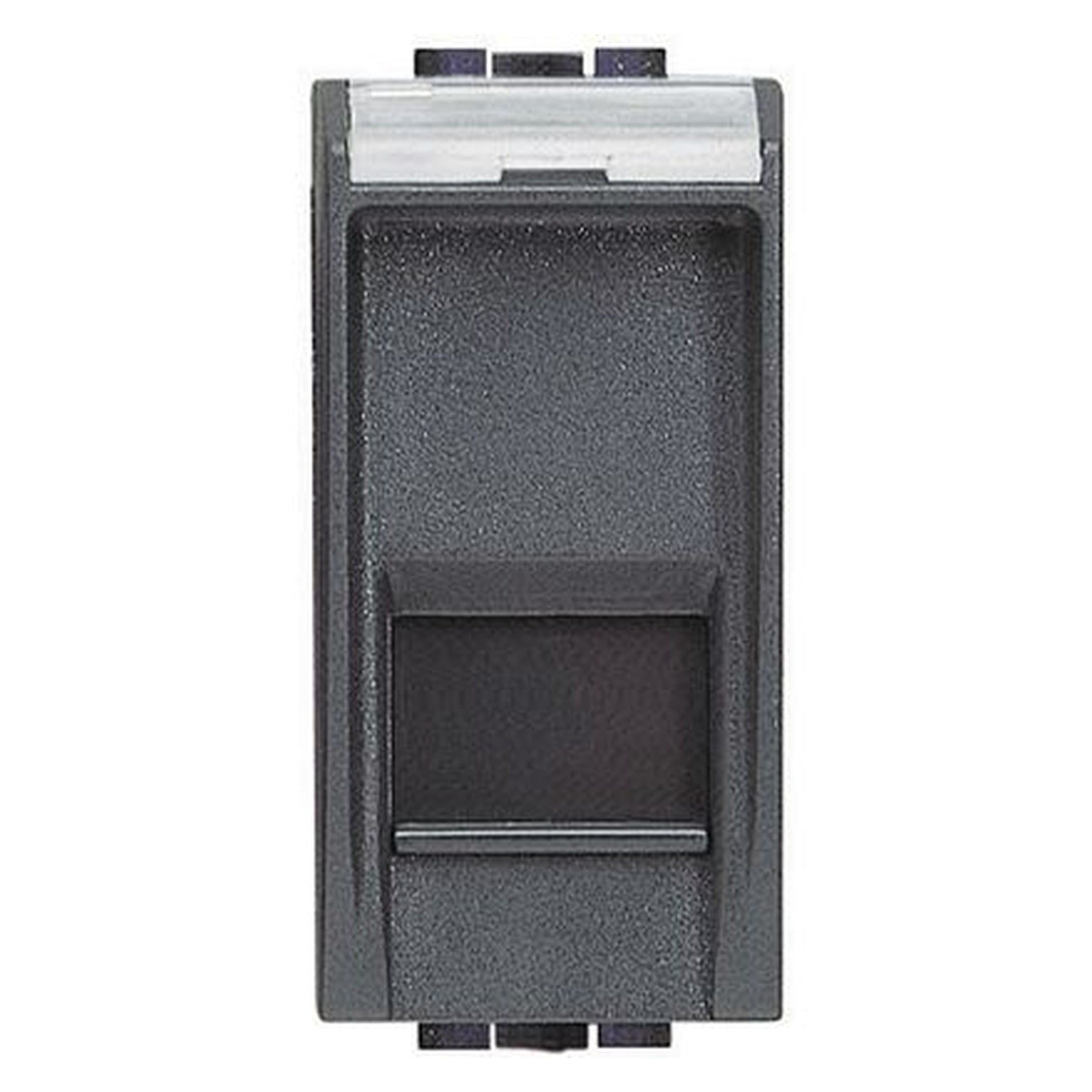Toma de datos RJ45 Cat. 6 UTP BTicino Livinglight, 1 módulo, antracita, L4279C6 - referencia L4279C6