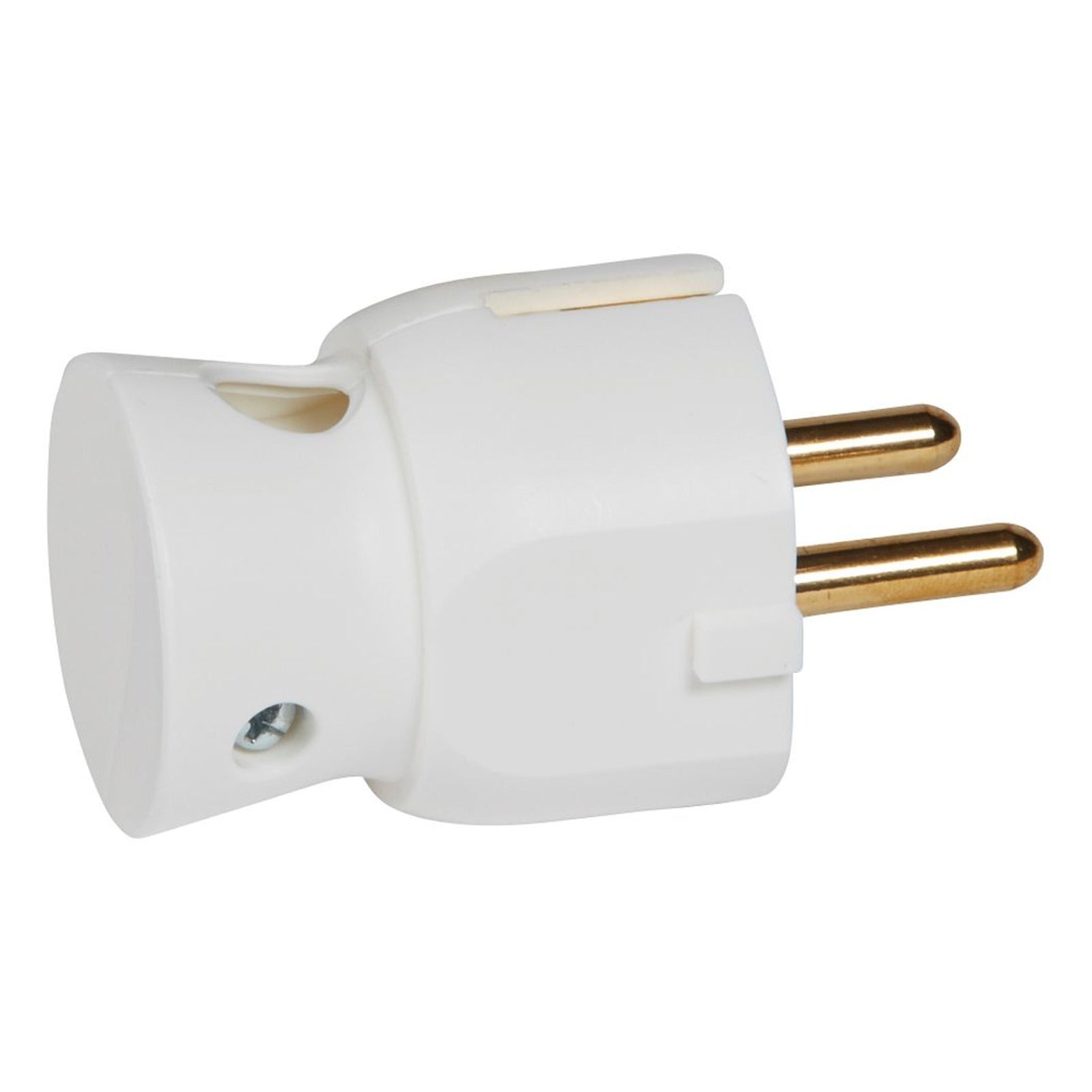 Clavija Legrand 2P+T, 16 A, salida lateral, blanca, 050316 - referencia 050316