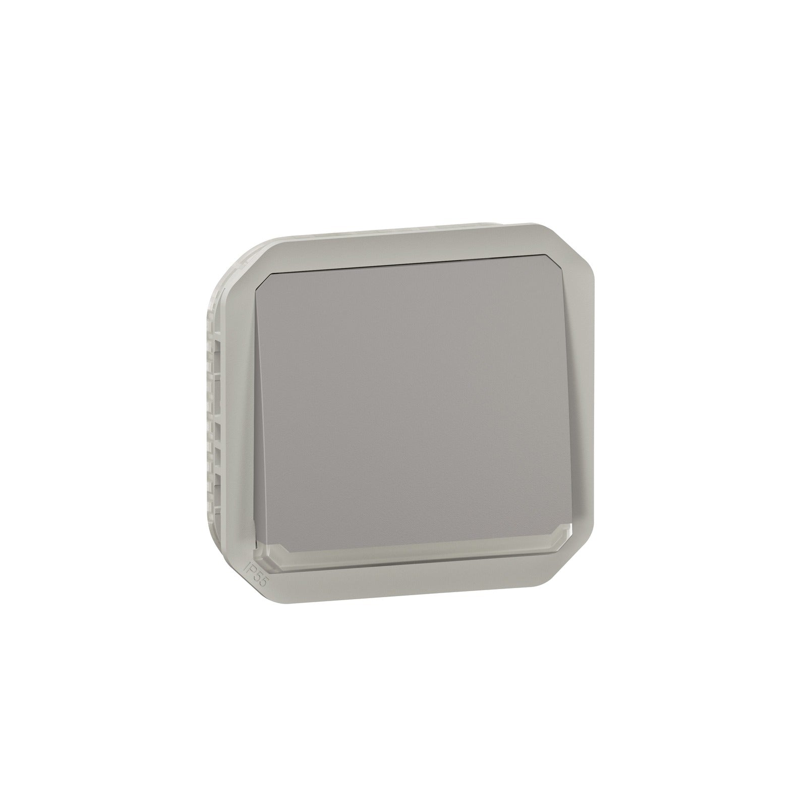 Pulsador luminoso NA Legrand Plexo modular, 10 A, gris, 069542L - referencia 069542L
