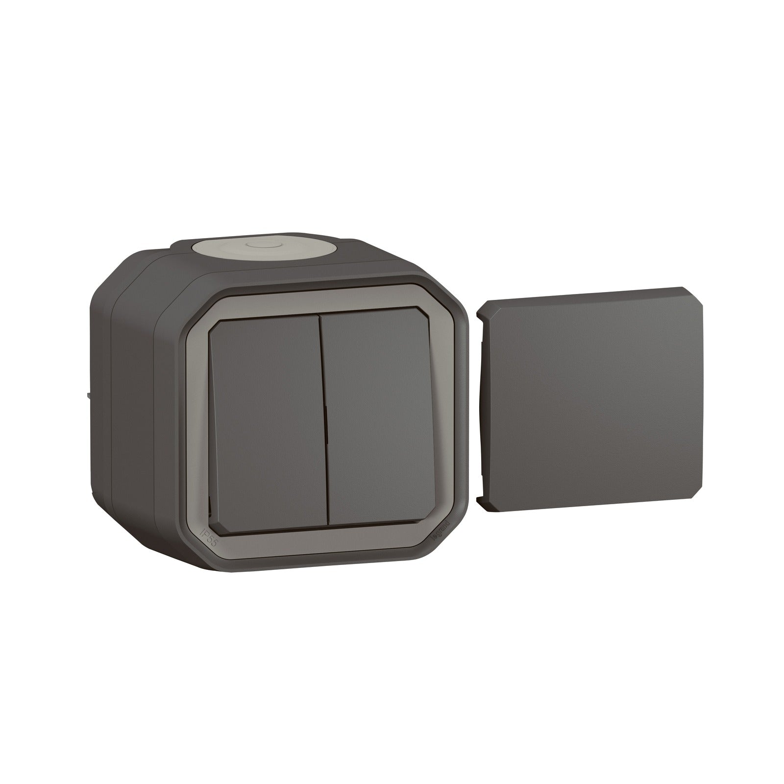 Transformador Legrand Plexo monobloc de superficie, antracita, 069789L - referencia 069789L