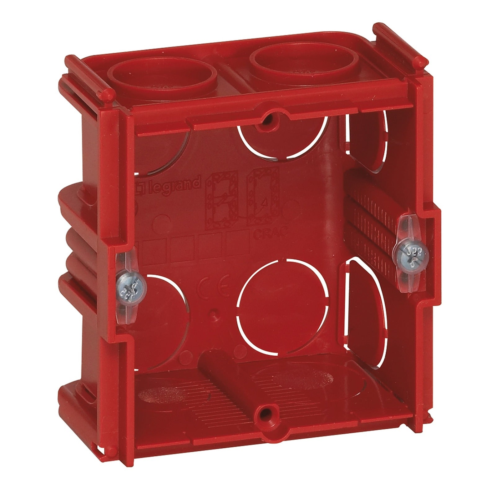 Caja de empotrar Legrand Batibox para albañilería, 1 elemento y 2 módulos, profundidad 40 mm, 080141 - referencia 080141