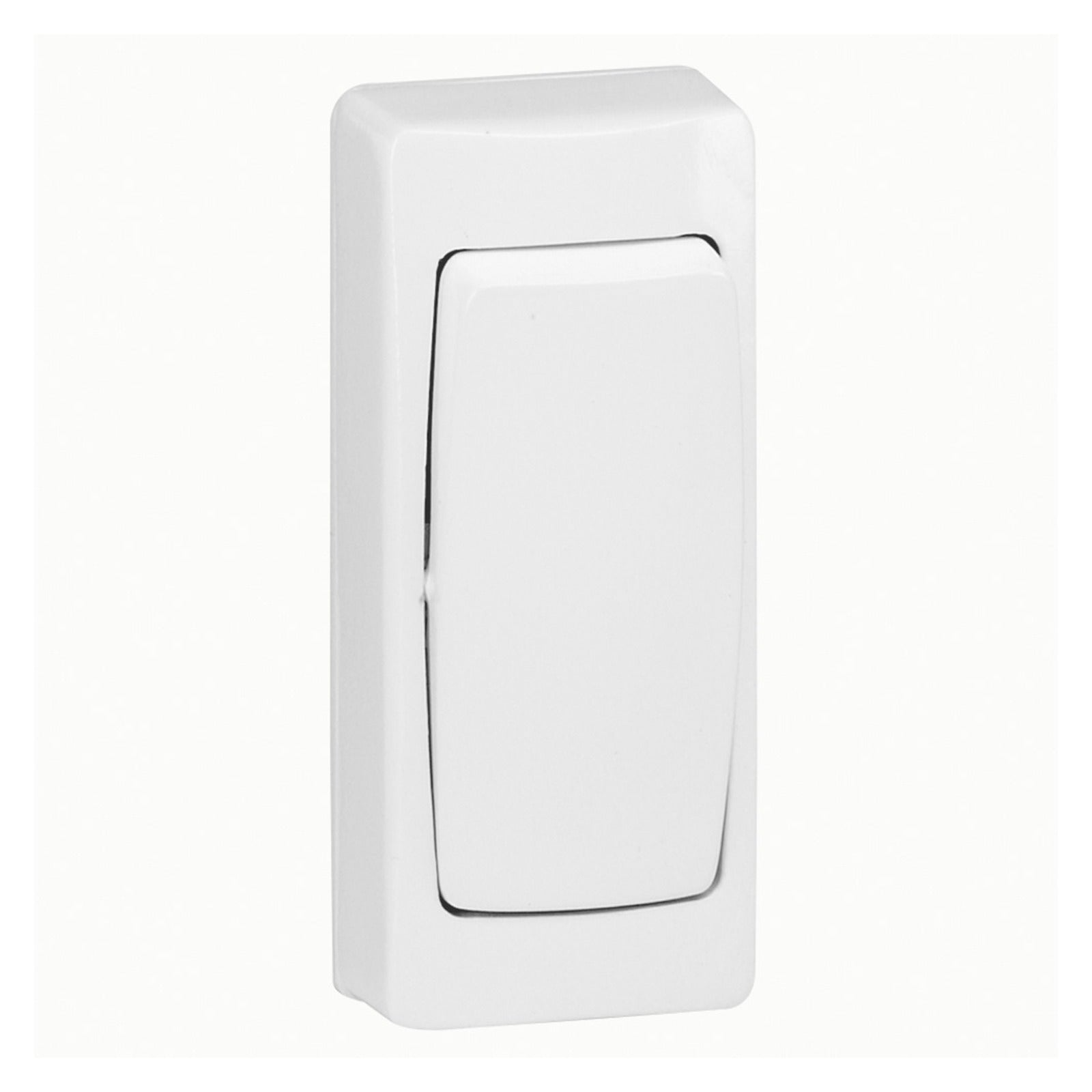 Conmutador Legrand Oteo monobloc estrecho, 1P, 10 A, blanco, 086084 - referencia 086084