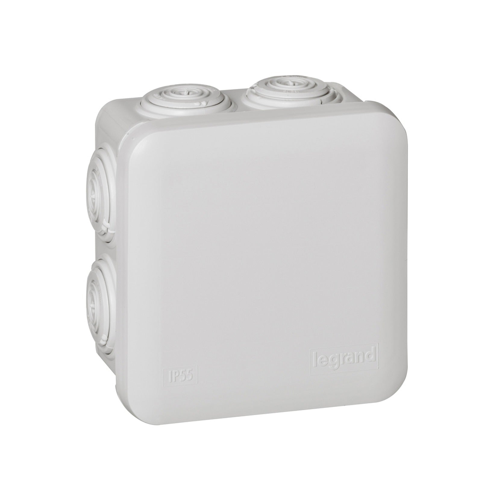 Caja de derivación Legrand Plexo IP55, 80 × 80 × 45 mm, 7 conos, gris, 092012 - referencia 092012