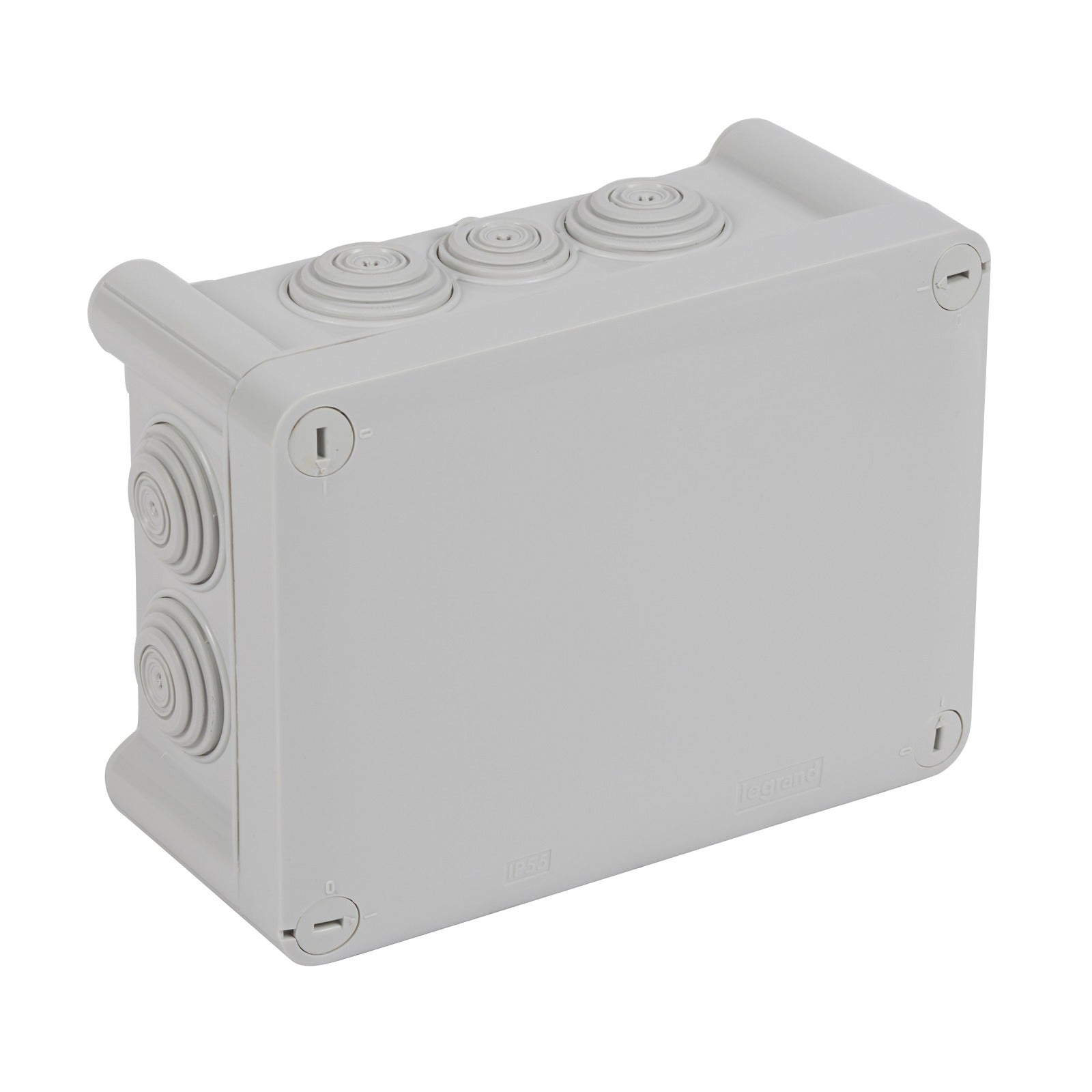 Caja de derivación Legrand Plexo IP55, 155 × 110 × 80 mm, 10 entradas, gris, 092166 - referencia 092166