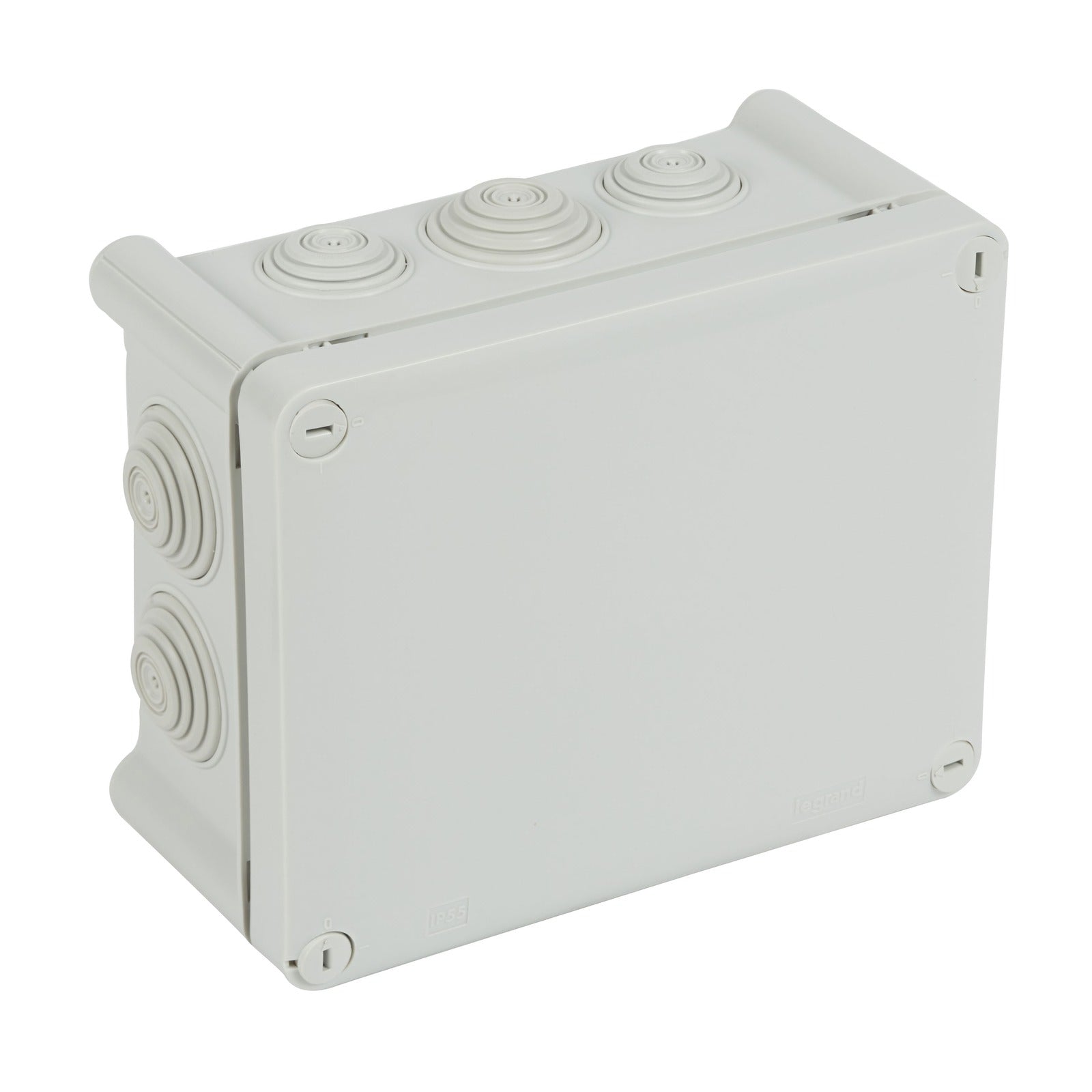 Caja de derivación Legrand Plexo IP55, 180 × 140 × 92 mm, 10 entradas, gris, 092176 - referencia 092176