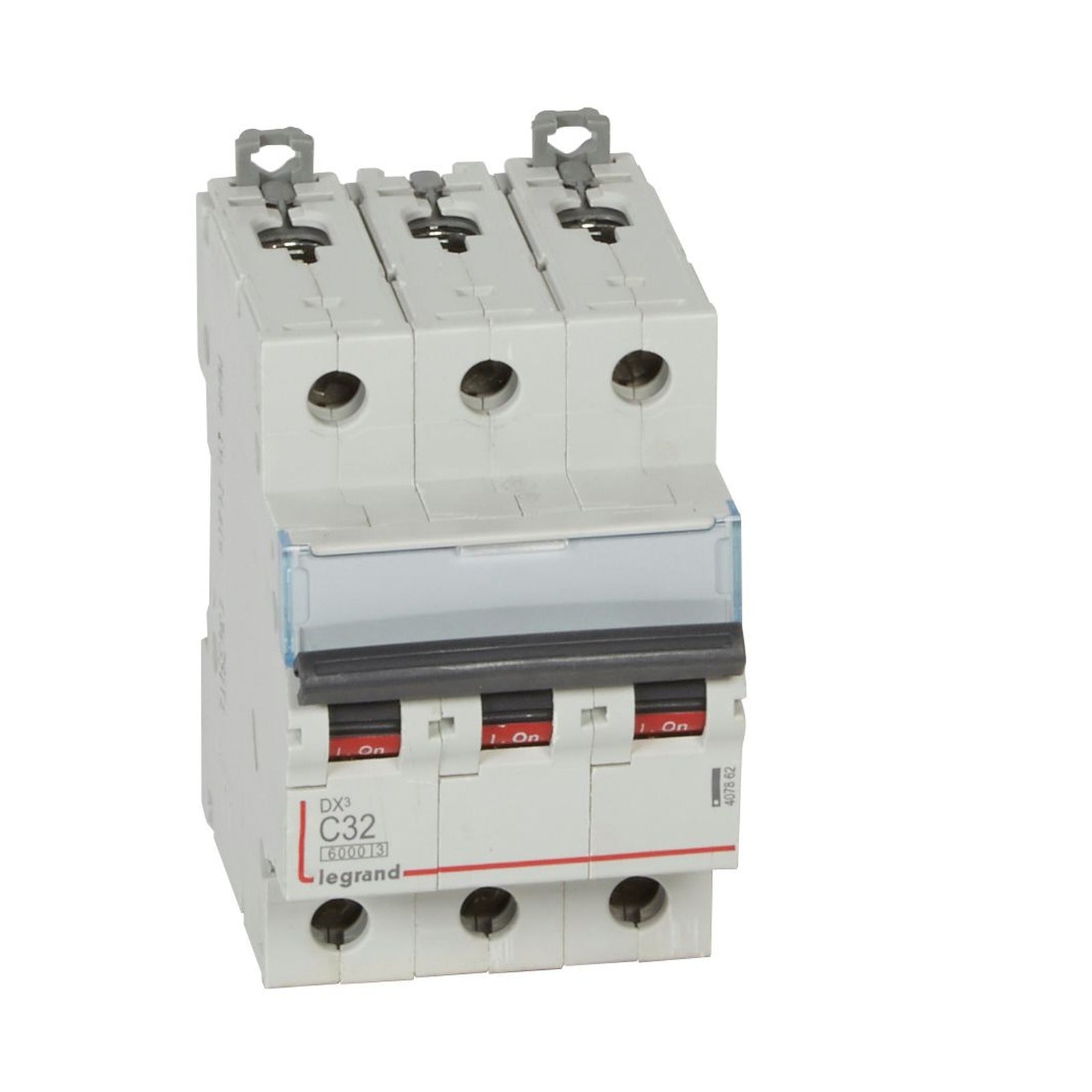 Interruptor magnetotérmico Legrand DX³, 3P, 32 A, curva C, 6/10 kA, 407862 - referencia 407862