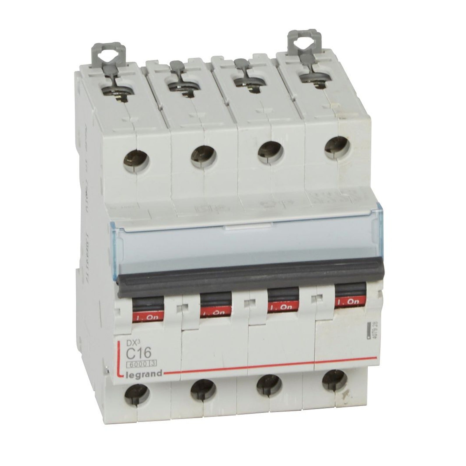Interruptor magnetotérmico Legrand DX³, 4P, 16 A, curva C, 6/10 kA, 407928 - referencia 407928