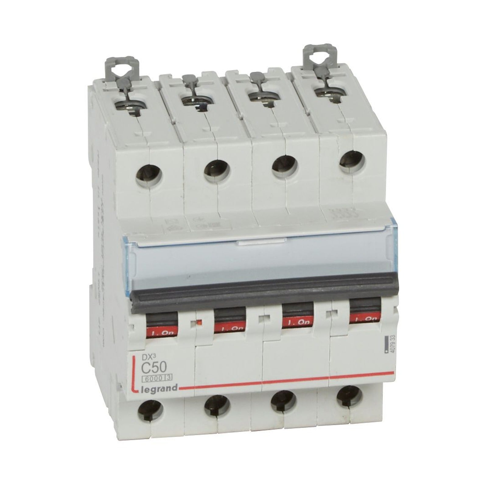 Interruptor magnetotérmico Legrand DX³, 4P, 50 A, curva C, 6/10 kA, 407933 - referencia 407933
