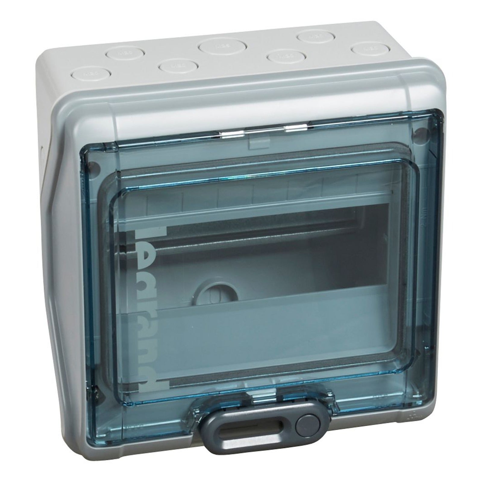 Caja modular estanca Legrand Plexo³, 8 módulos, 1 fila, IP65, IK09, 601998 - referencia 601998