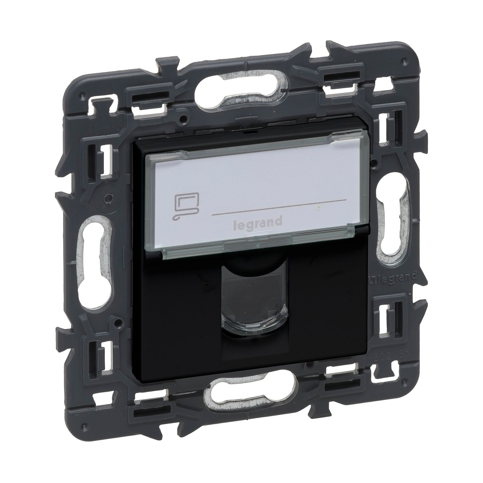Toma de datos RJ45 Legrand Valena Next Cat. 6 UTP, conexión rápida, dark, 741475 - referencia 741475