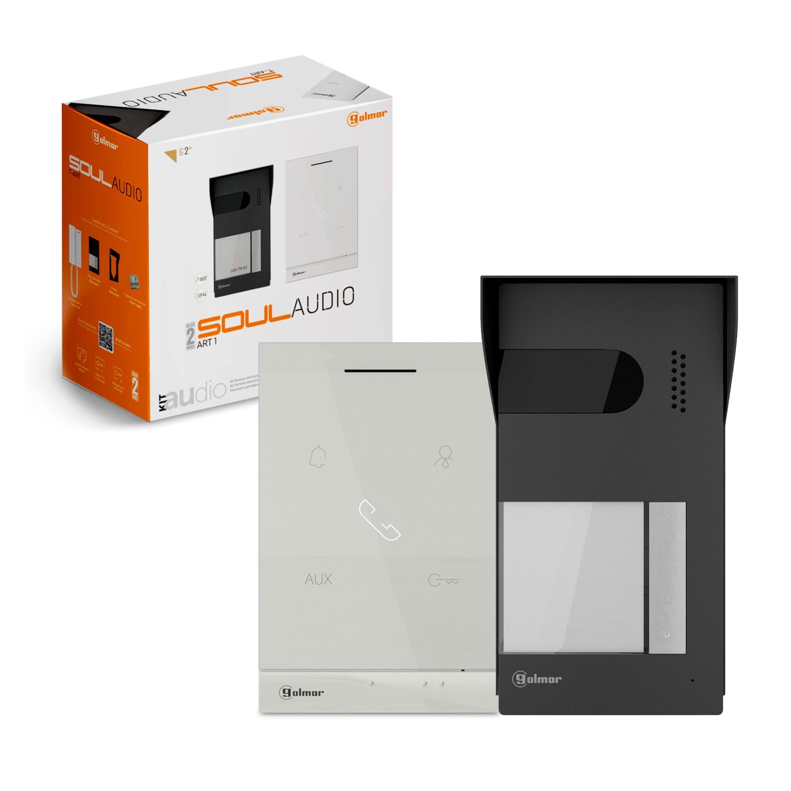 Kit de videoportero manos libres Golmar Soul S4110/ART 1, 1 vivienda – Ref. 12204115 - referencia 12204115