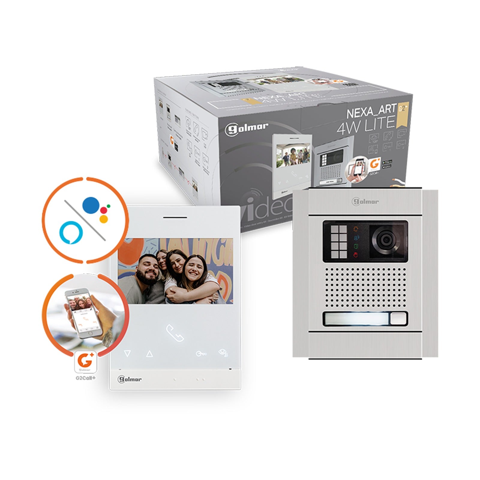 Kit de vídeo de 1 línea con Wi-Fi N5110/ART 4W LITE Golmar – Ref. 12205111 - referencia 12205111