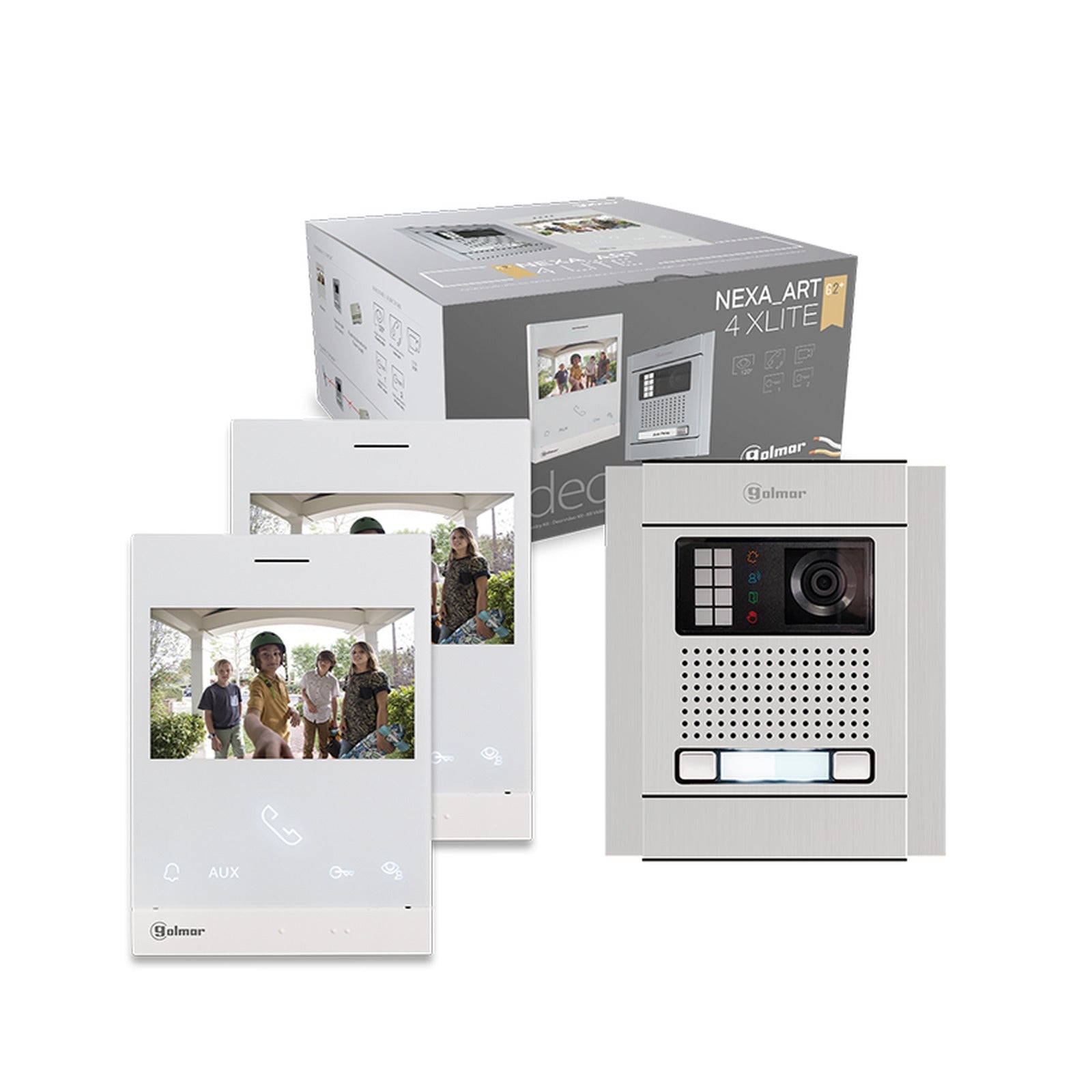 Kit de vídeo de 2 líneas N5220/ART 4 XLITE Golmar – Ref. 12205222 - referencia 12205222