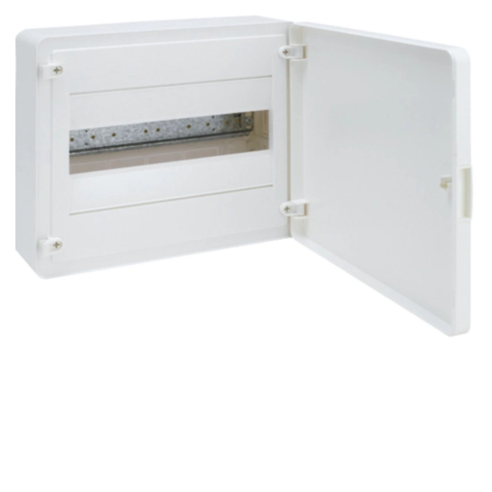 Caja de superficie golf serie VS, 1 fila, 12 módulos, con puerta opaca blanca Hager – Ref. VS112PEB - referencia VS112PEB