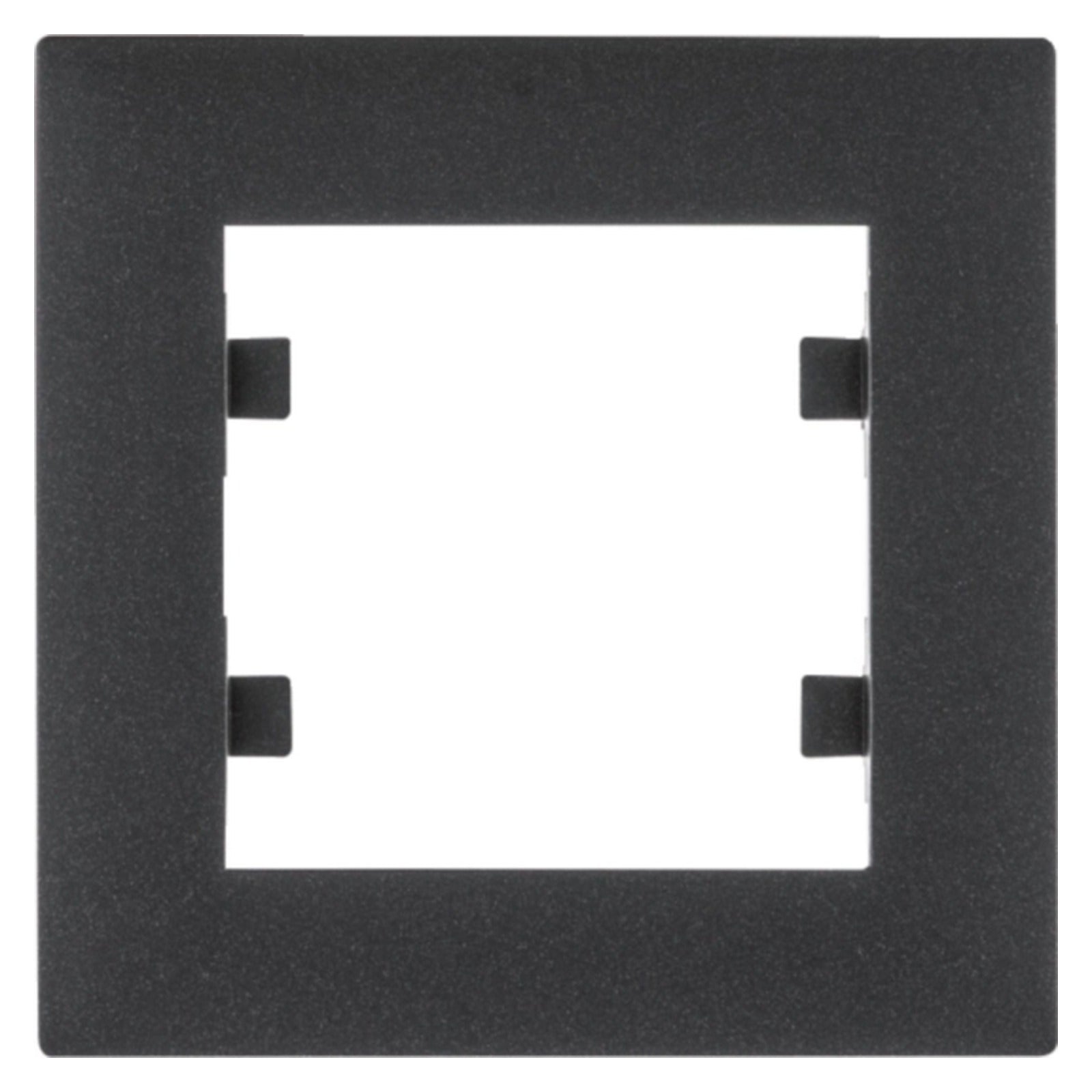 Marco 1 elemento lumina, color negro (RAL 9004) Hager – Ref. WL5513 - referencia WL5513