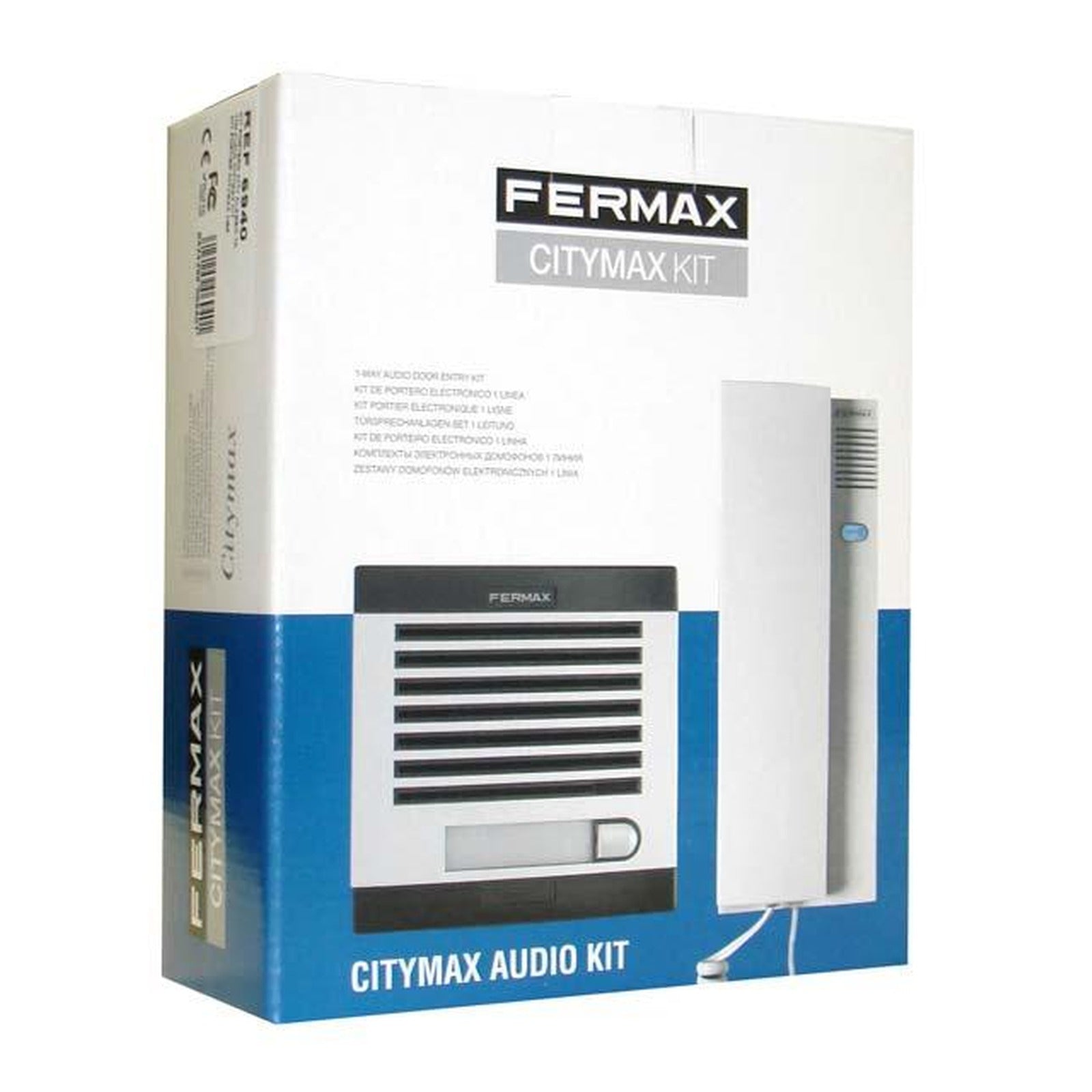 Kit de portero Fermax Citymax de 1 línea, alimentador de 230 V y teléfono blanco – Ref. 6201 - referencia 6201