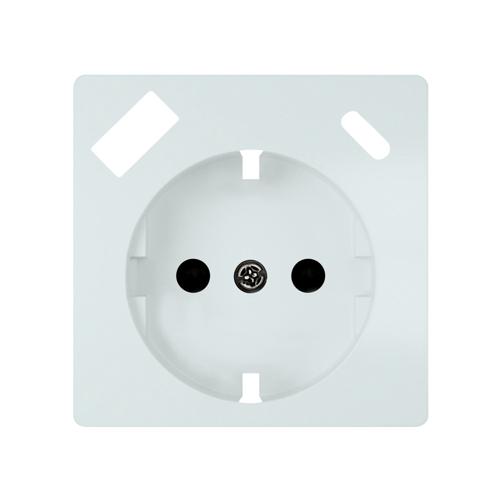 Tapa para base Schuko con cargador USB-C PD BJC Miro, blanco polar – Ref. 59724-USBC - referencia 59724-USBC