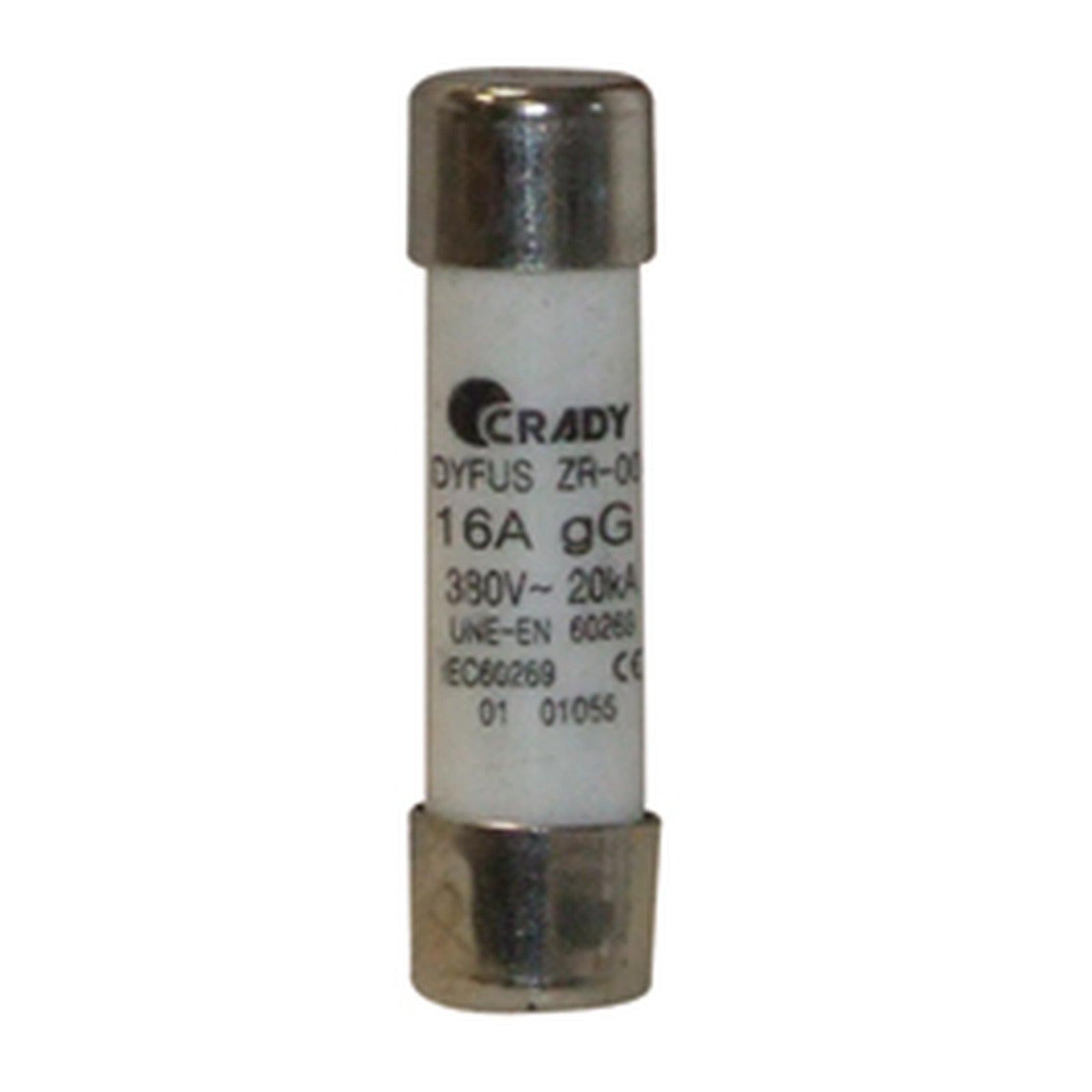 Fusible tamaño 00 de 6A (500 Vac). Clase gG Crady – Ref. 0101035 - referencia 0101035