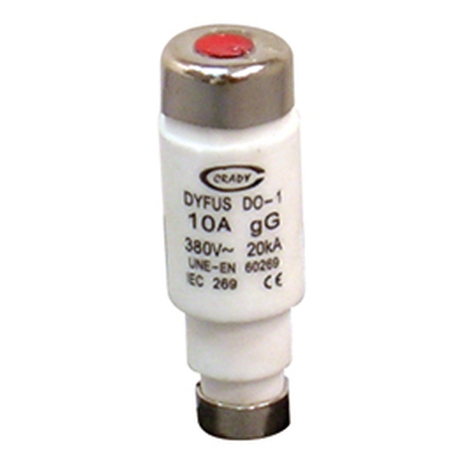 Fusible tamaño 1 de 10A (400 Vac) Crady – Ref. 0112802 - referencia 0112802