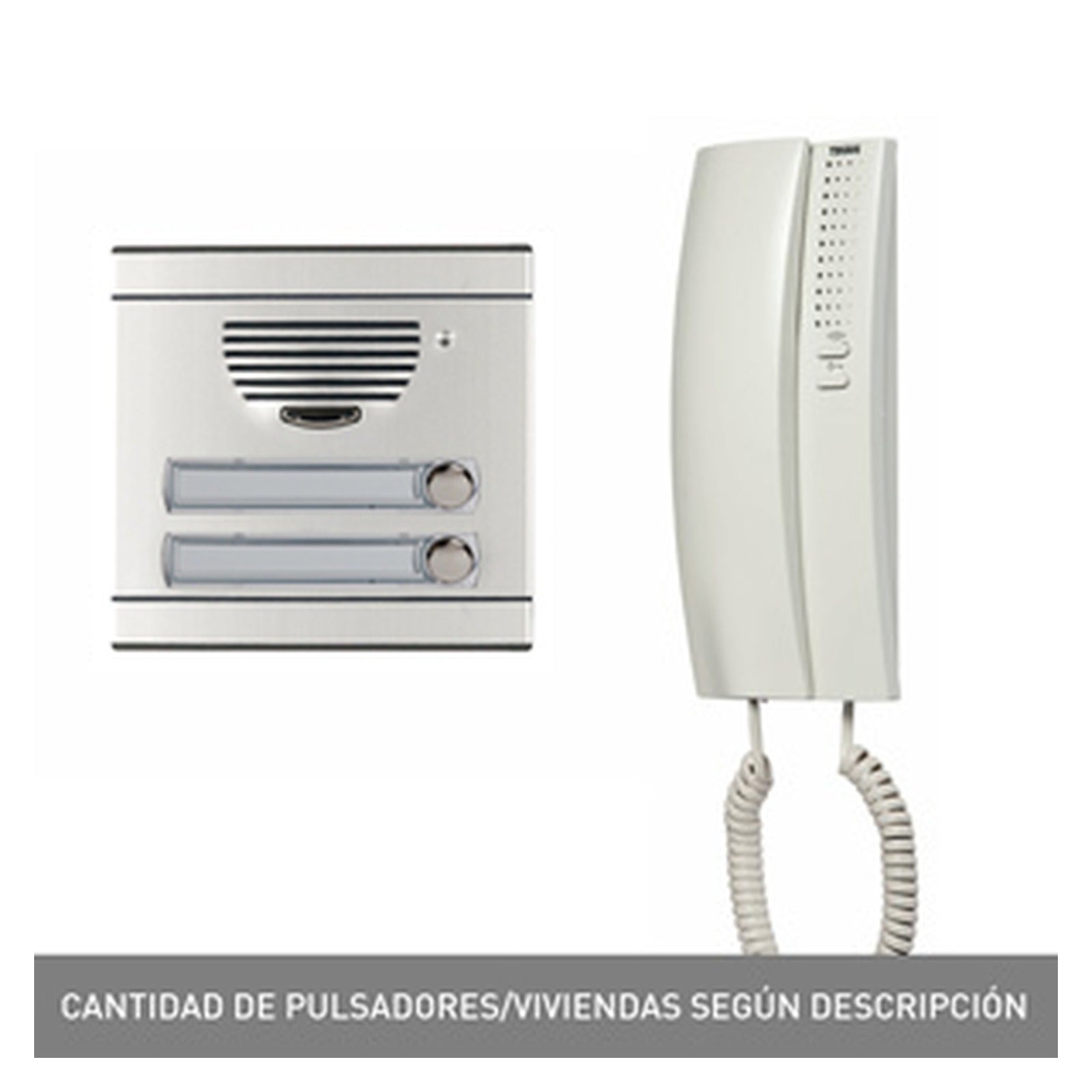 Kit audioA 2 (2 viviendas) placa y teléfonos SERIE 7 Tegui – Ref. 375012 - referencia 375012