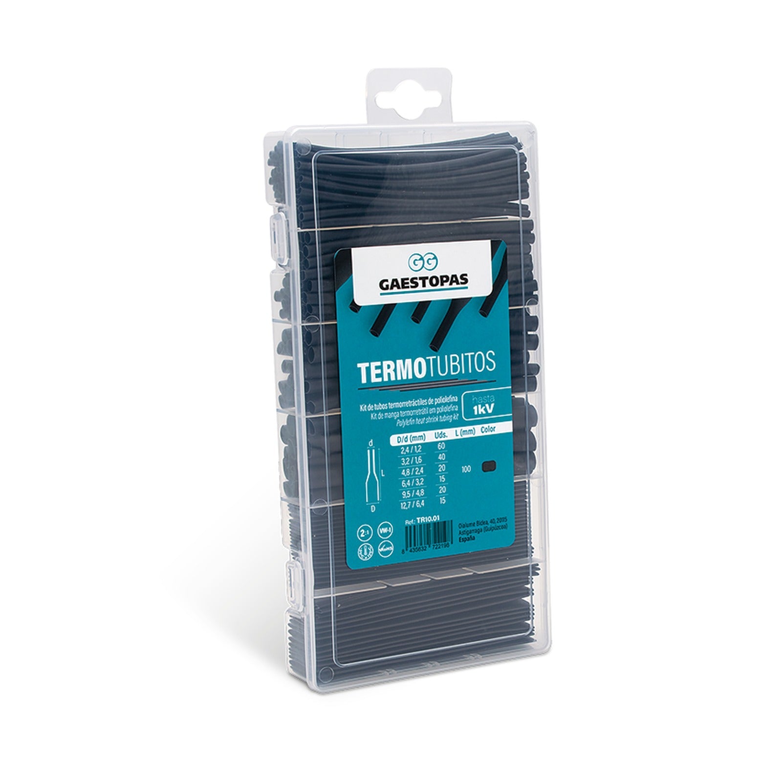 TermoTubitos, kit de tubo termorretráctil Gaestopas – Ref. TR10.02 - referencia TR10.02