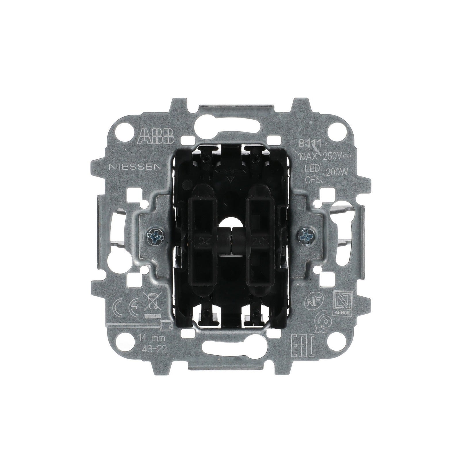Doble interruptor 10 A Niessen 8111 - referencia 8111