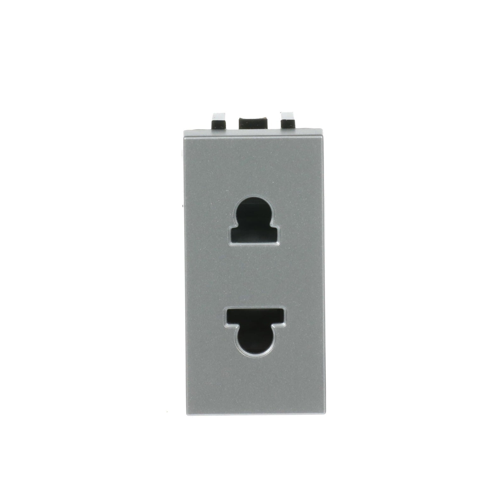 Base de enchufe EU/US 2P plata Niessen Zenit N2135 PL - referencia N2135 PL