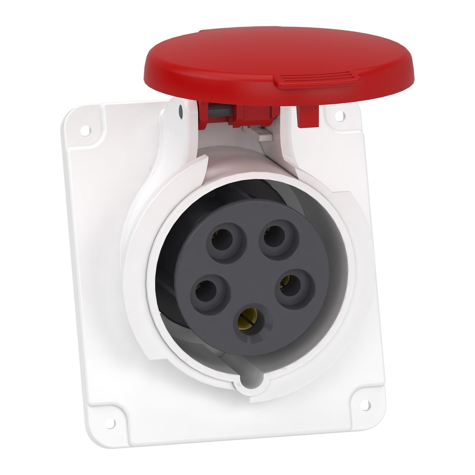 Toma empotrar inclinada, PK PratiKa Tornillo, 3P+N+T, 16 A, IP44,380 - 415 V Schneider Electric PKF16F435 - referencia PKF16F435