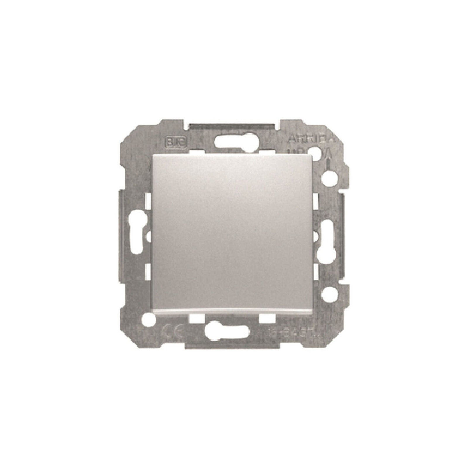Viva, pulsador na, plata luna sin garras 10 A 250 vac BJC Viva - referencia 23516-PL