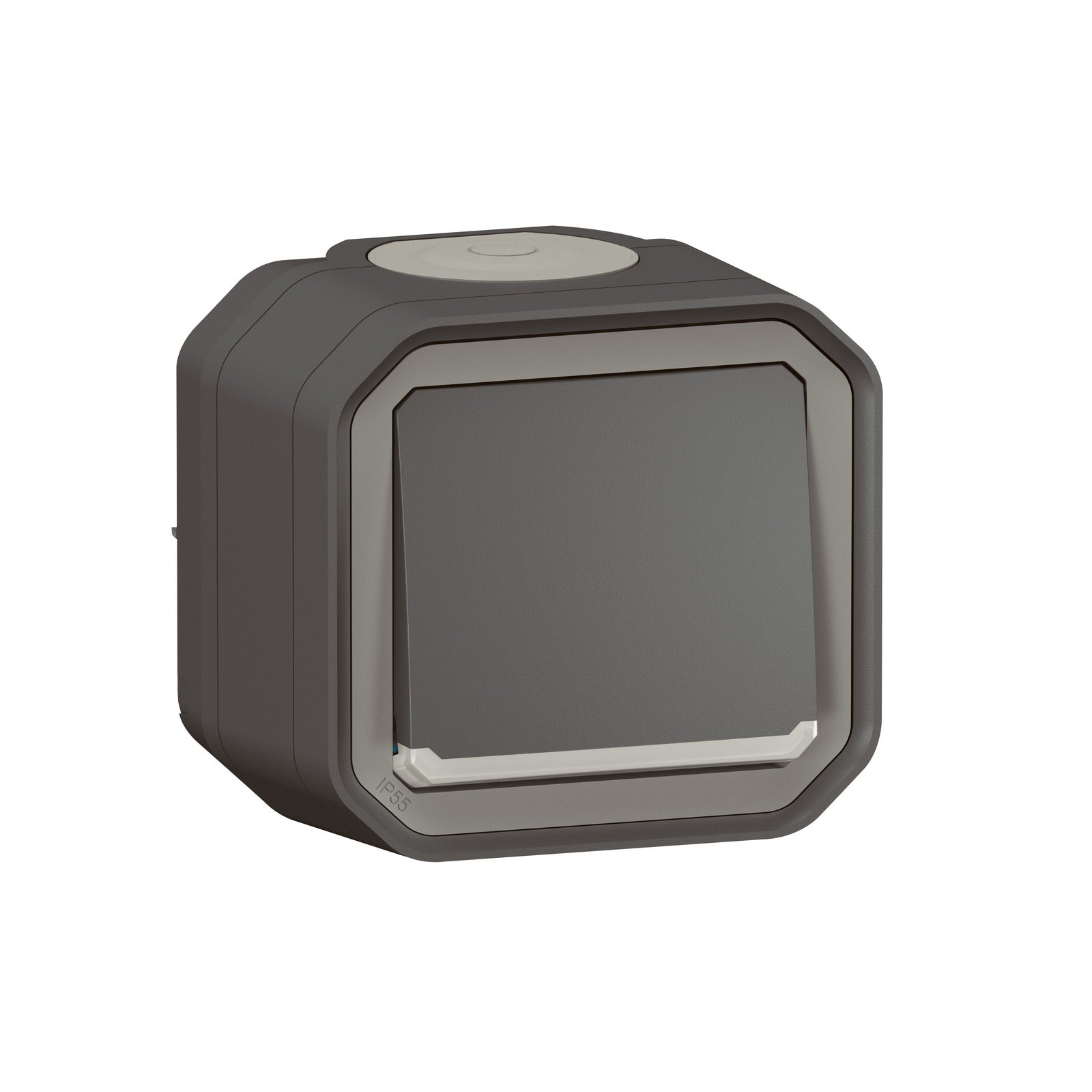 Pulsador luminoso NA Plexo monobloc de superficie - 10A - Antracita - referencia 069782L