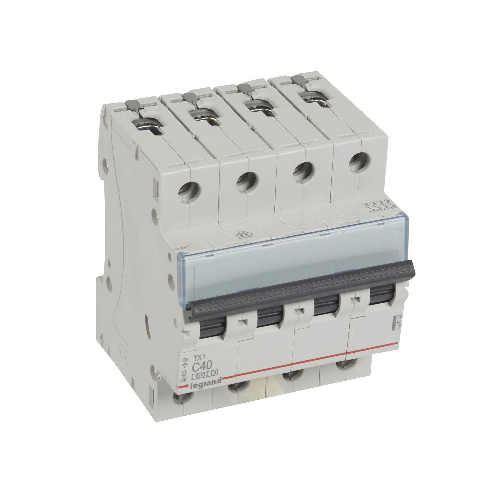 Magnetotérmico TX³ - 4P - 400V~ - 40A - curva C - 4 módulos - referencia 403630