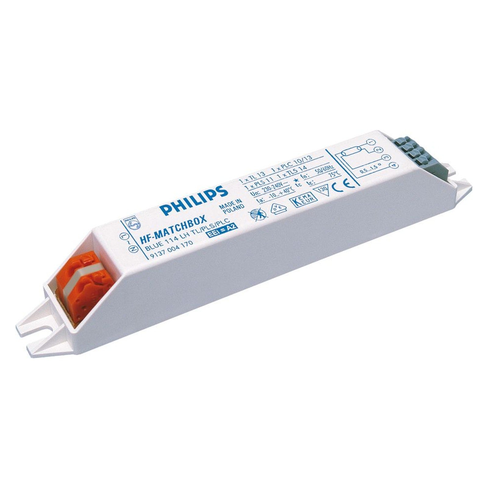 Equipo de alimentación Philips HF-M BLUE 114 LH TL/PL-S/PL-C 230-240V — Ref. 53682230 - referencia 53682230