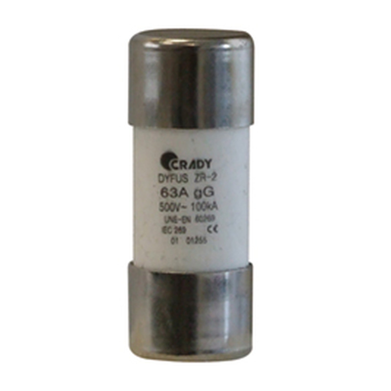 Fusible tamaño 2 de 50A (500/690 Vac). Clase gG Crady – Ref. 0101250 - referencia 0101250