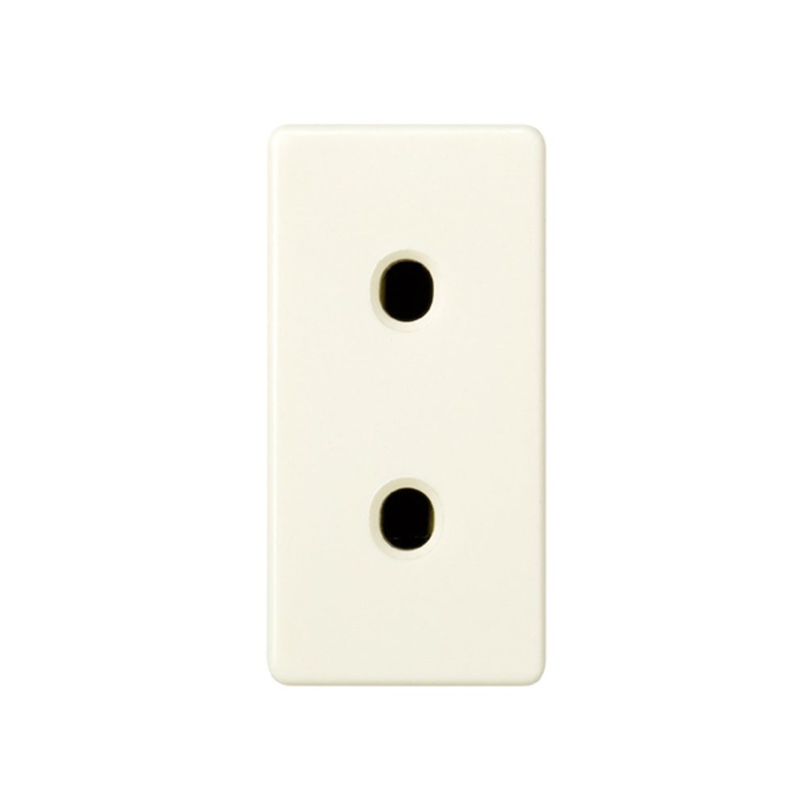Base de enchufe bipolar 10 A 250V~ de medio elemento con dispositivo de seguridad y emb. a tornillo marfil Simon 27 Play - referencia 27431-61