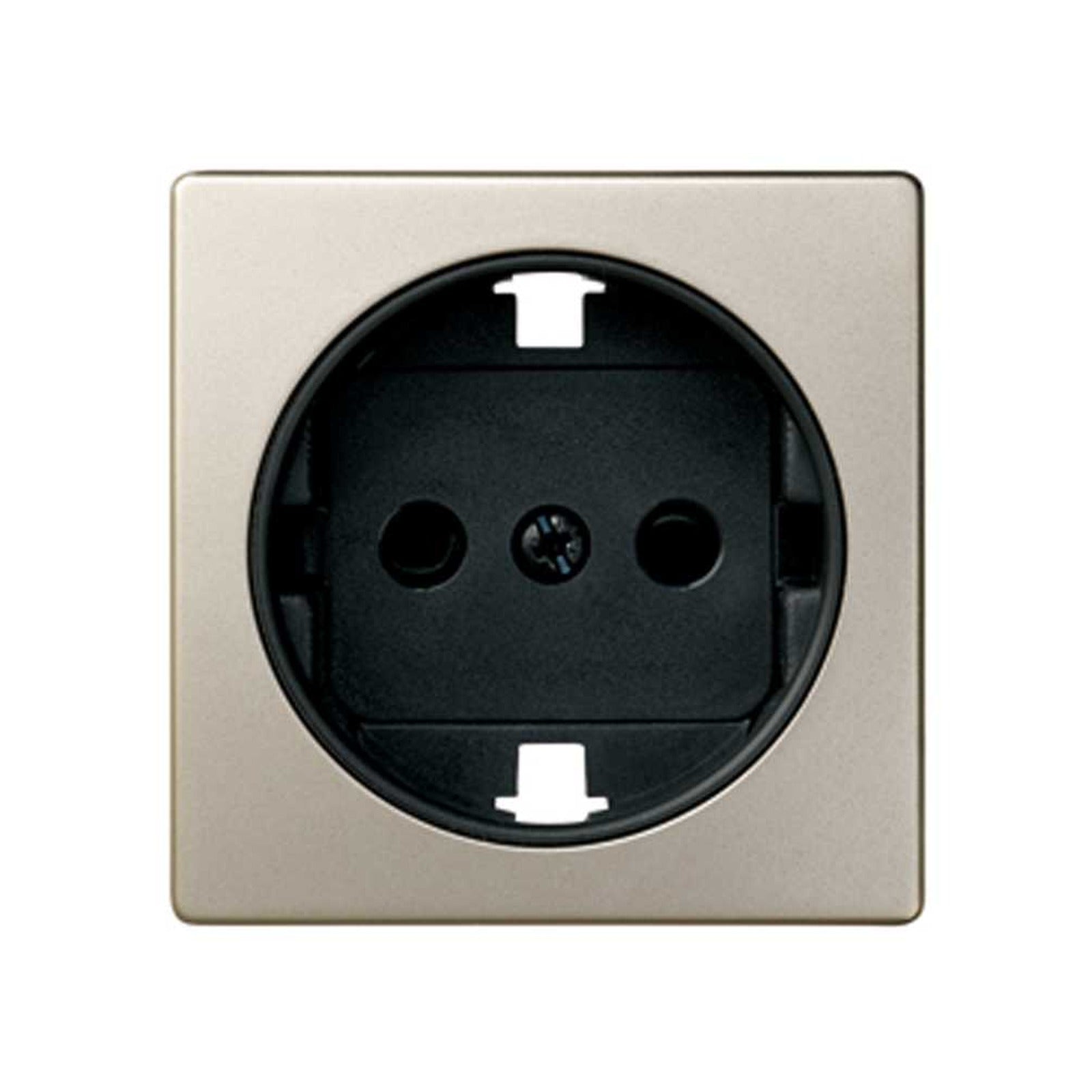 Tapa con dispositivo de seguridad para la base de enchufe schuko cava Simon 82 - referencia 82041-34