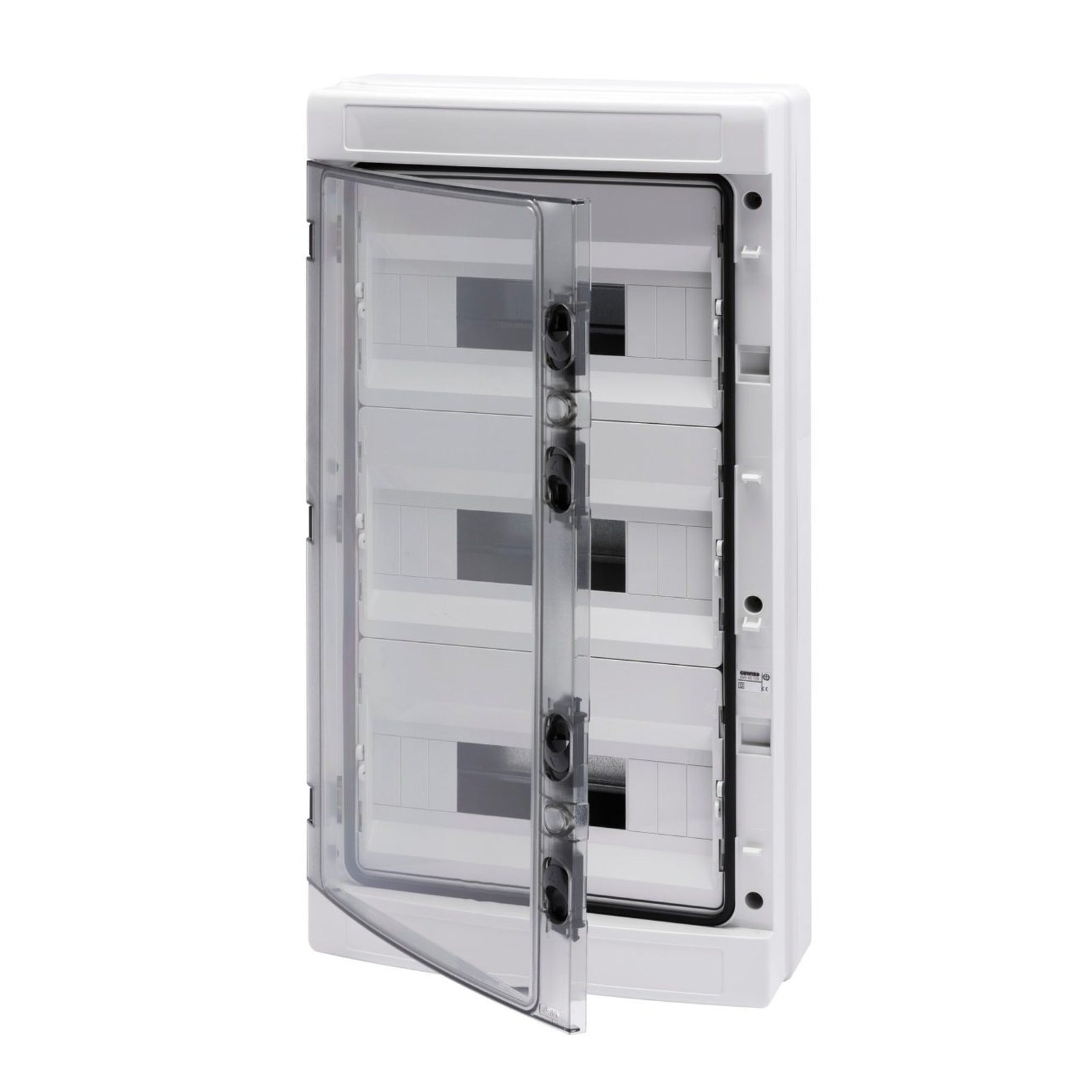 CUADRO DISTRIBUCIÓN CON PANELES TROQUELADOS Y BASTIDOR EXTRAIBLE - PREPARADO PARA ALOJAR REGLETAS - (12X3) 36M IP65 - referencia GW40105