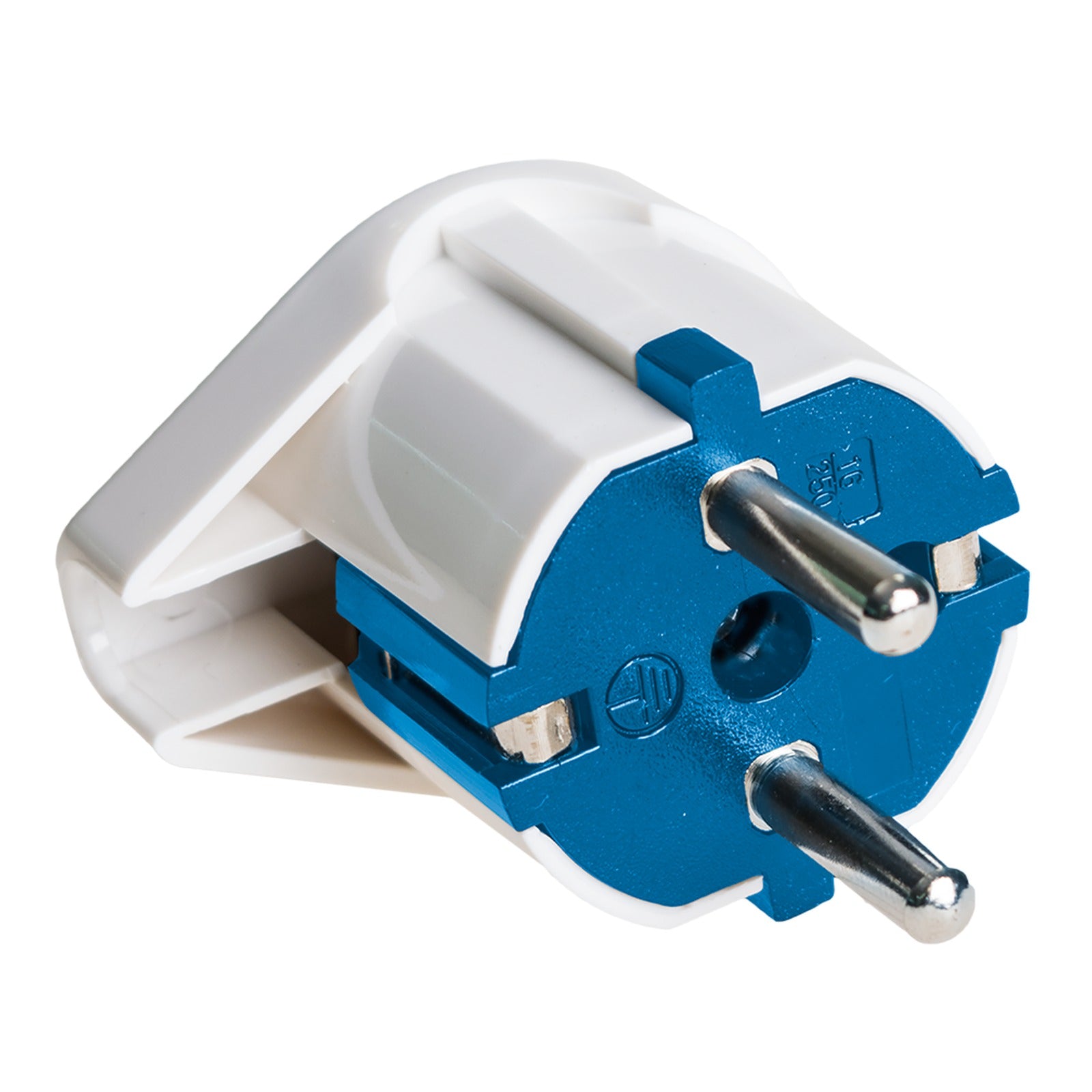 Clavija 2P+T, 16A 250V~. Color blanco Solera 6566 - referencia 6566