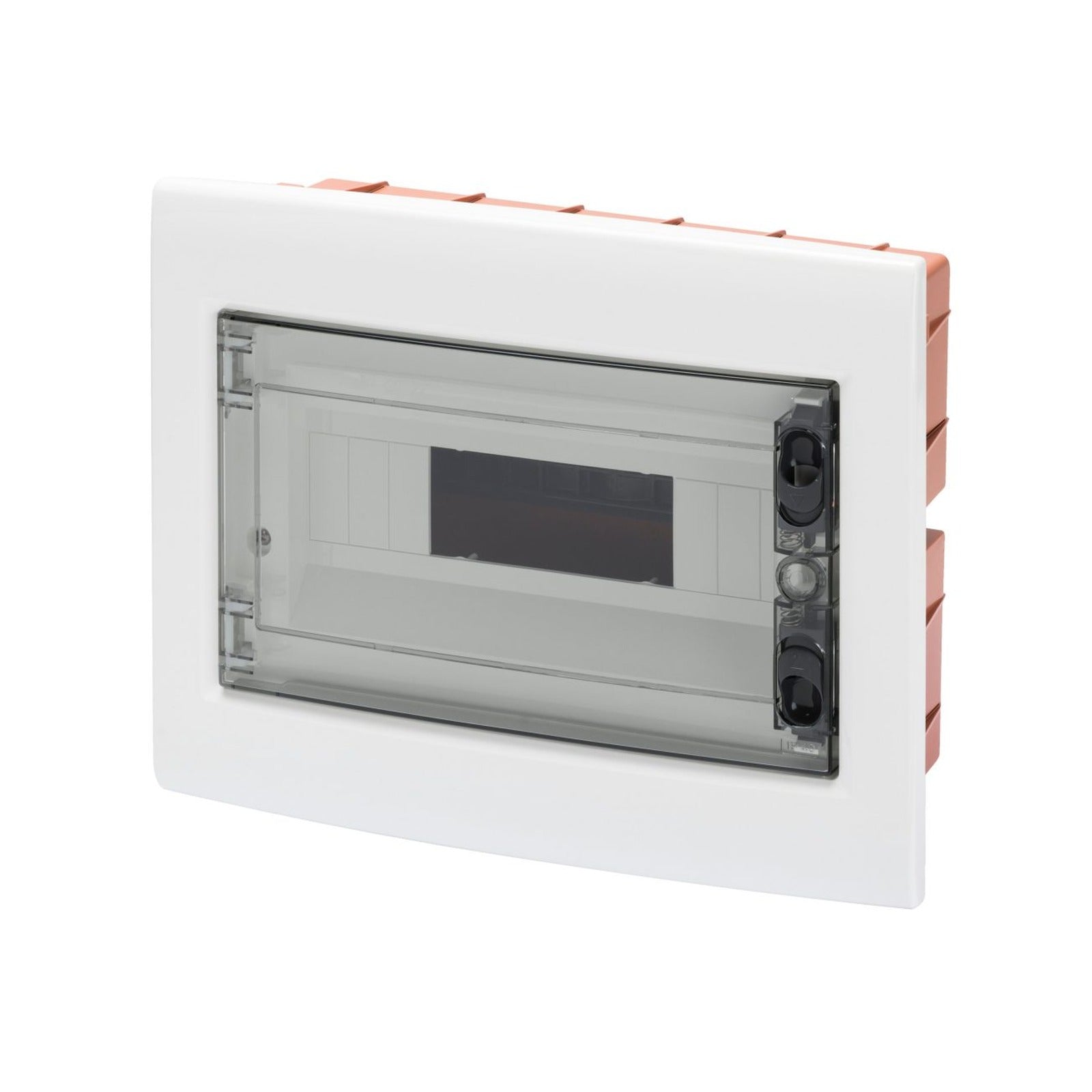 CAJA DE DISTRIBUCIÓN PROTEGIDA - DE EMPOTRAR - PUERTA TRANSPARENTE AHUMADA CON BASTIDOR EXTRAIBLE - 12 MÓDULOS IP40 - referencia GW40605