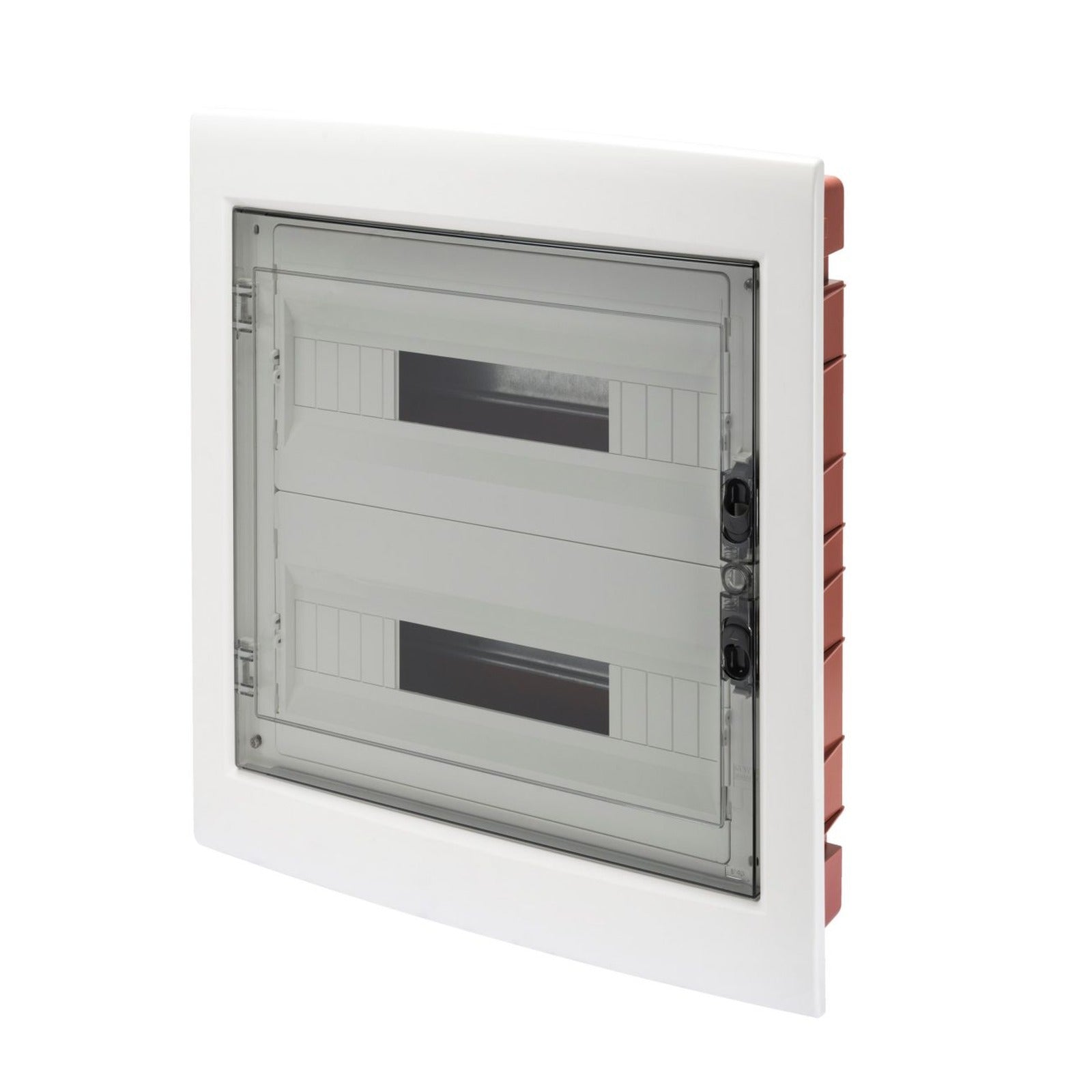 CUADROS DE DISTRIBUCIÓN CON PANELES TROQUELADOS Y BASTIDOR EXTRAIBLE - PUERTA TRANSPARENTE AHUMADA - (18X2) 36 MÓDULOS IP40 - referencia GW40609