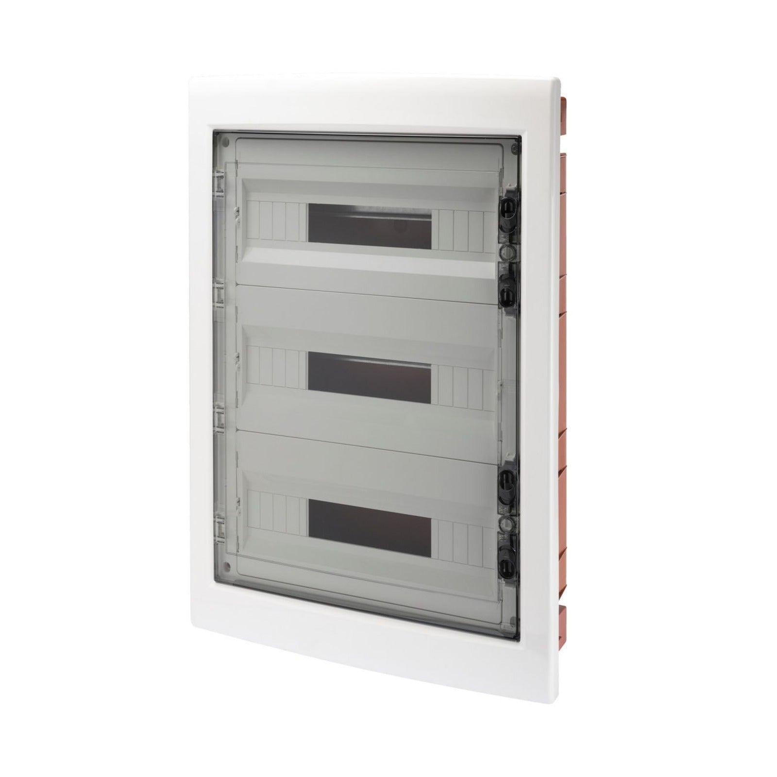 CUADROS DE DISTRIBUCIÓN CON PANELES TROQUELADOS Y BASTIDOR EXTRAIBLE - PUERTA TRANSPARENTE AHUMADA - (18X3) 54 MÓDULOS IP40 - referencia GW40610