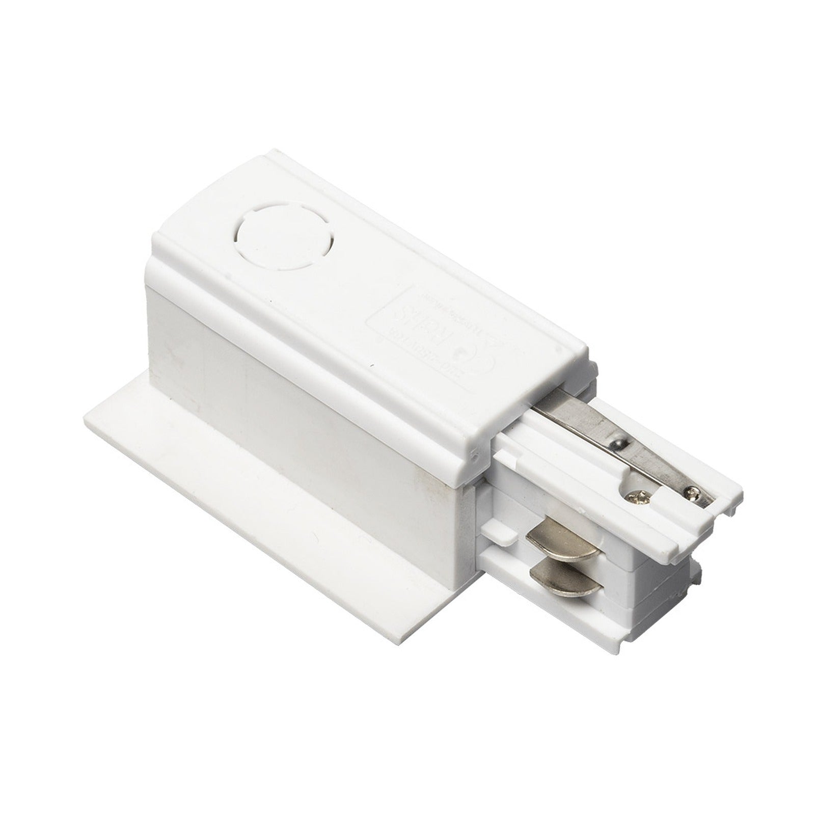 Conector para alimentación para carril de empotrar 4 Vías blanco conexión derecha Alverlamp LFOCEC06W - referencia LFOCEC06W