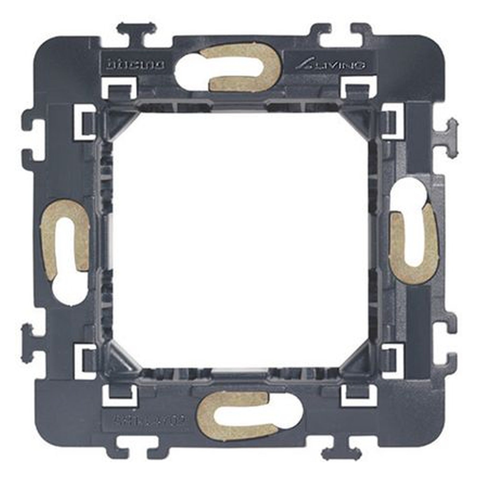 Soporte BTicino Livinglight de 2 módulos para placas L4802, L4702 - referencia L4702