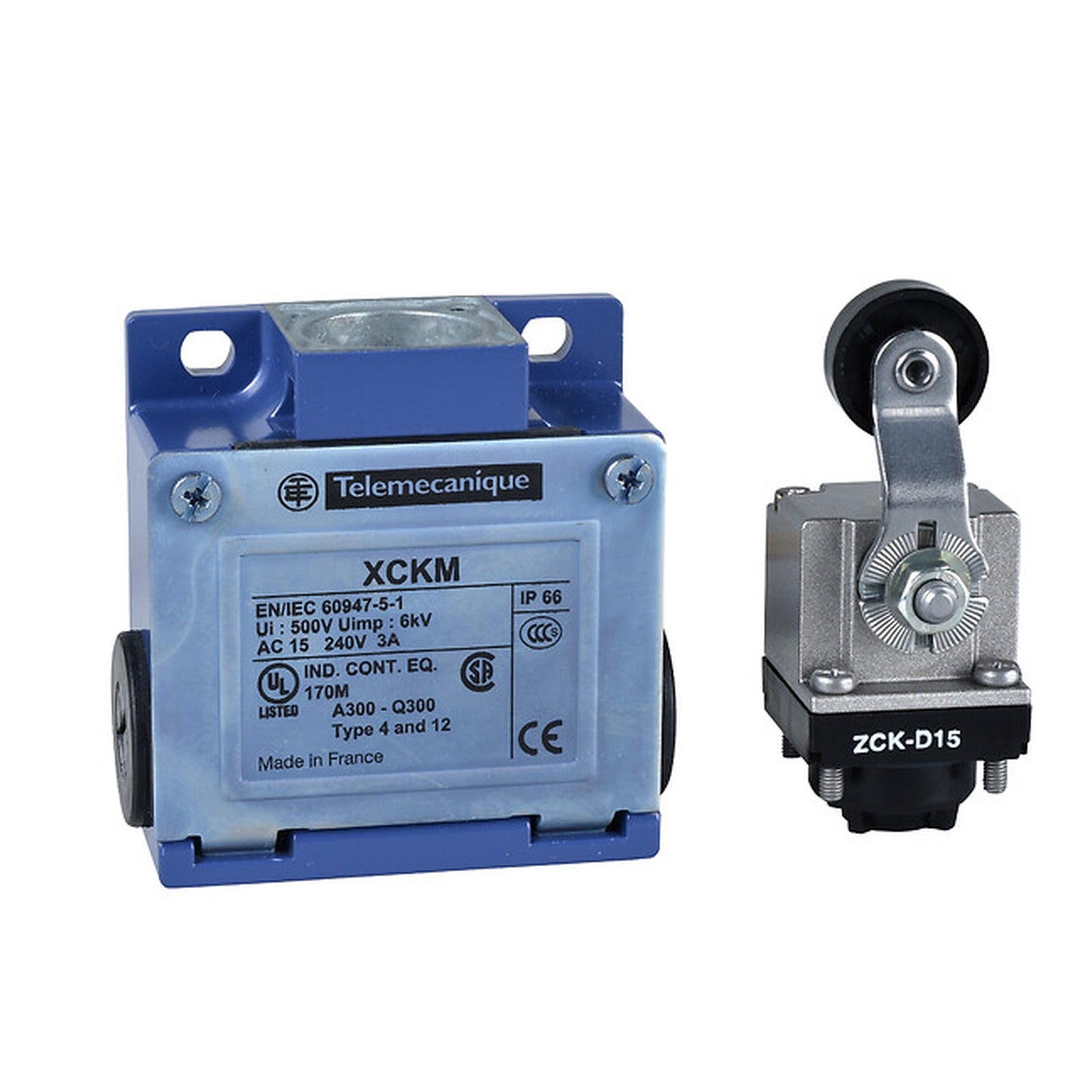 Final de carrera Telemecanique Sensors XCKM115 con palanca de rodillo – Ref. XCKM115 - referencia XCKM115