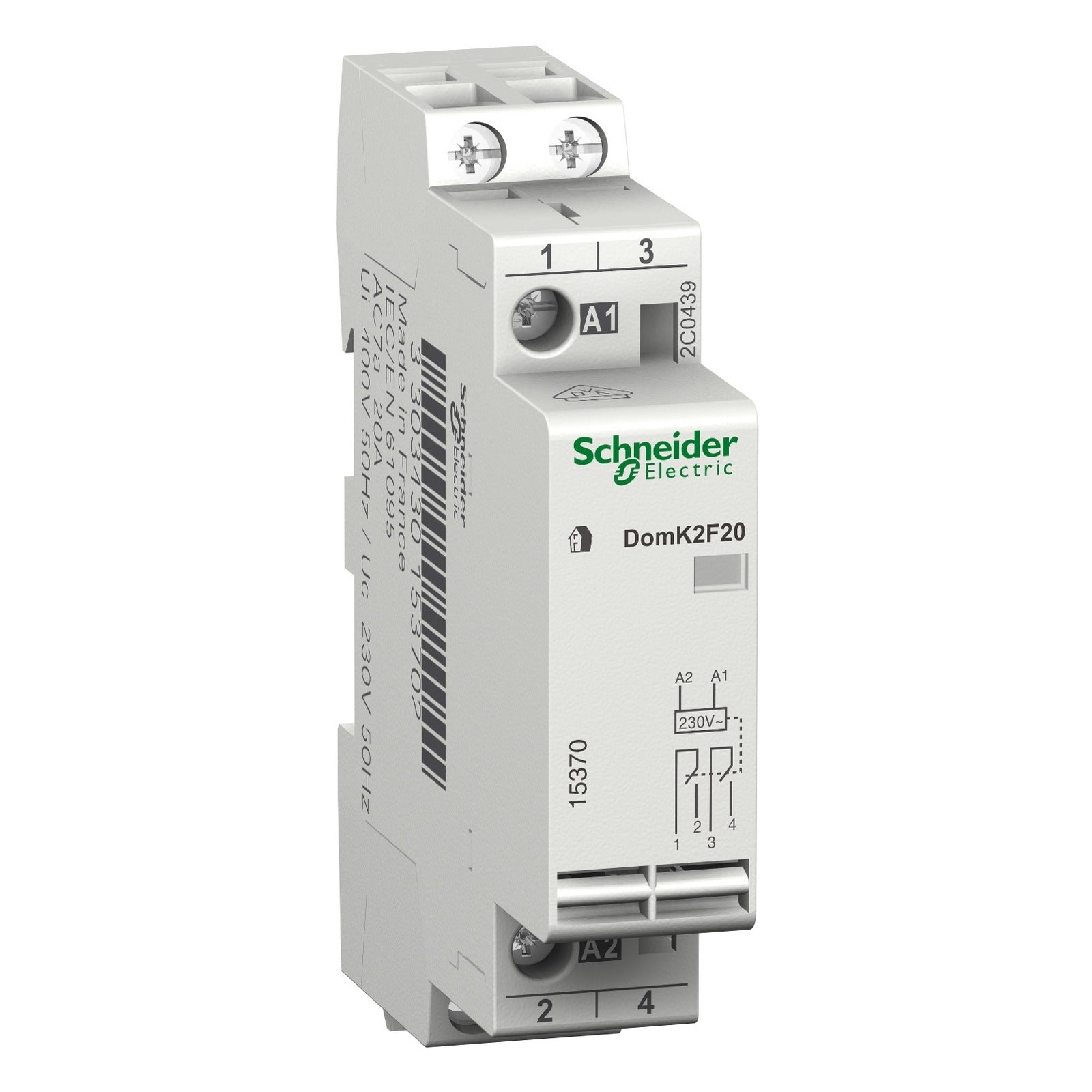 CONTACTOR 20 A 2 NA 230 V DOMK2F20 Schneider Electric 15370 - referencia 15370